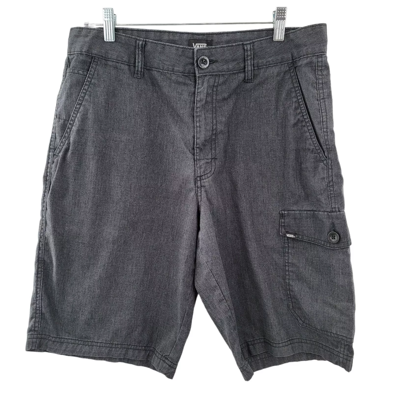 Vans Shorts VANS Men's Cargo Shorts Size 32 Black Wash