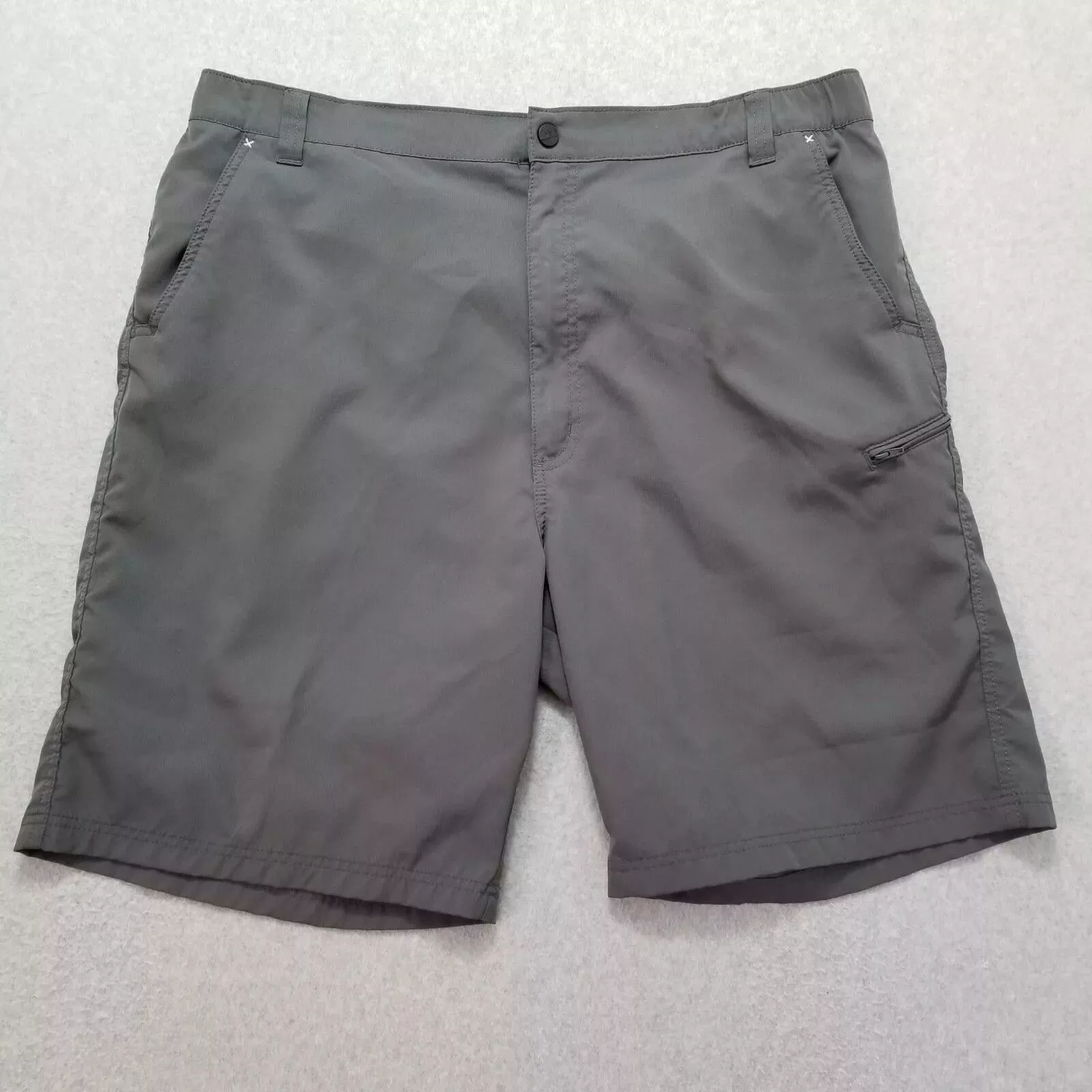 Wrangler Shorts Mens 42 Gray Chino Athletic Lightweight