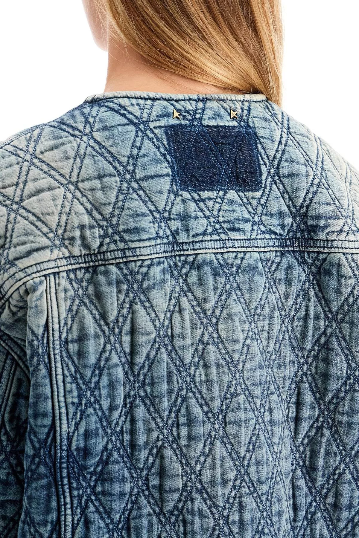 Golden Goose Jackets GOLDEN GOOSE Quilted Denim Jacket Blue