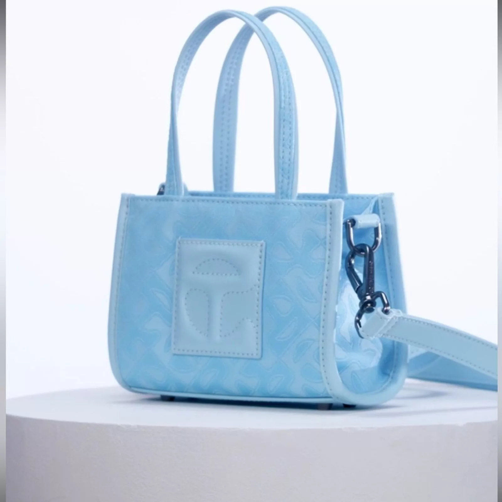 Telfar Tote Bags Telfar NWT Jacquard Small pool blue crossbody/shoulder bag!
