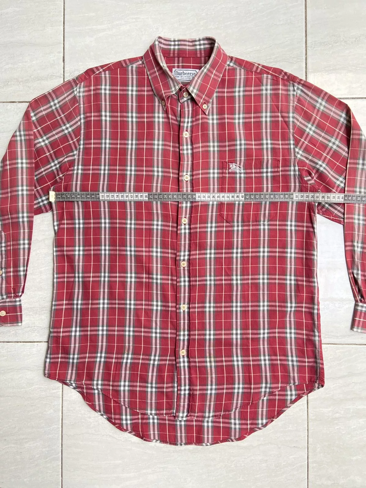 Burberry Shirts Button Ups BURBERRY Red Striped Shirt
