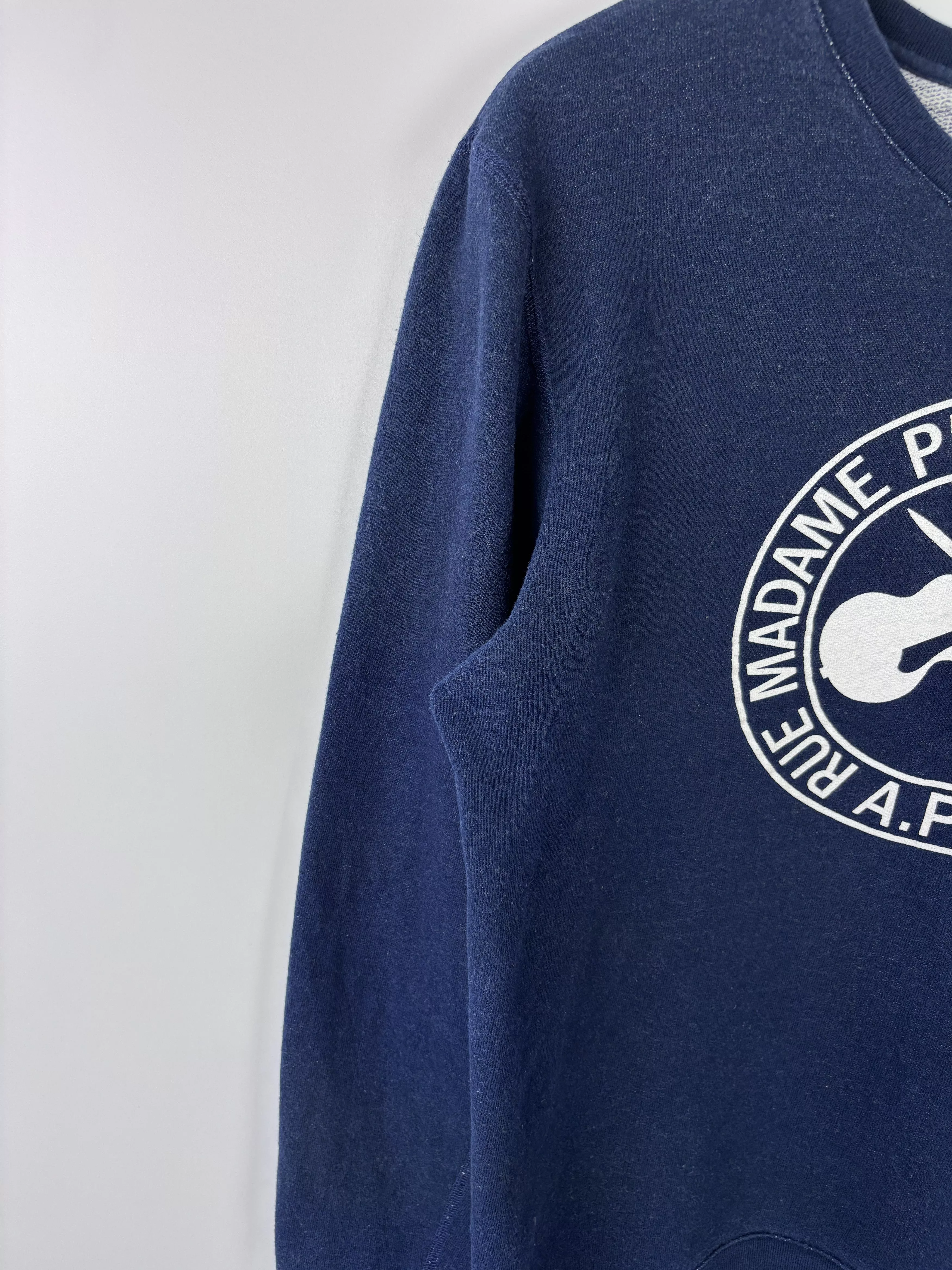 A.P.C. Sweatshirts Womens A.P.C. Longsleeve Sweatshirt Pullover Blue Size M