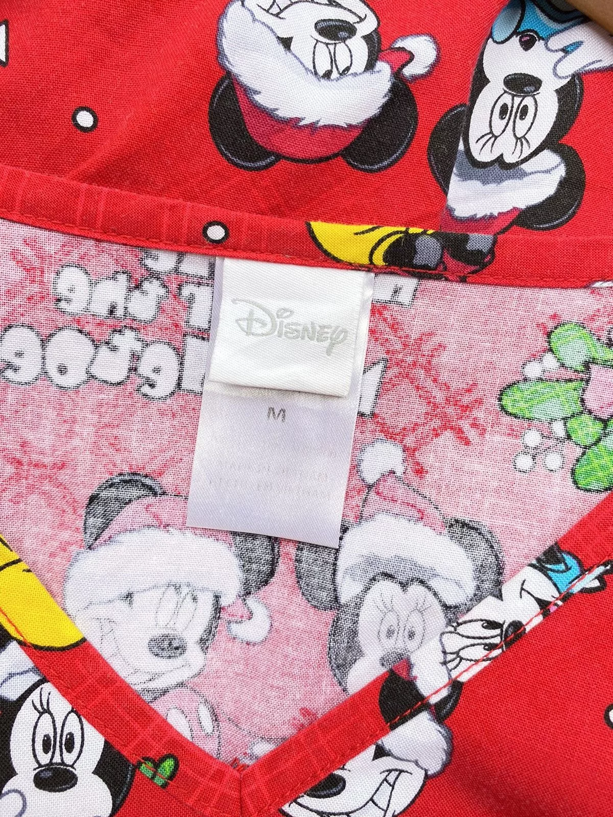 Mickey Mouse Blouses Mickey Mouse vintage v neck blouse Red