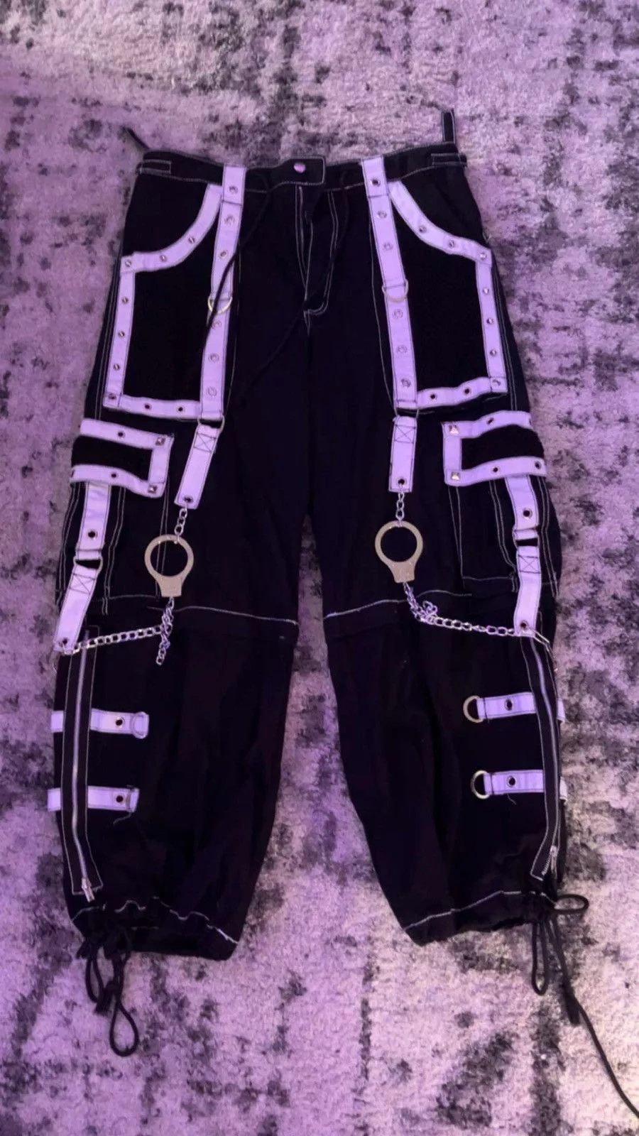 Tripp NYC Denim Tripp Nyc Bondage Cyber pants Black