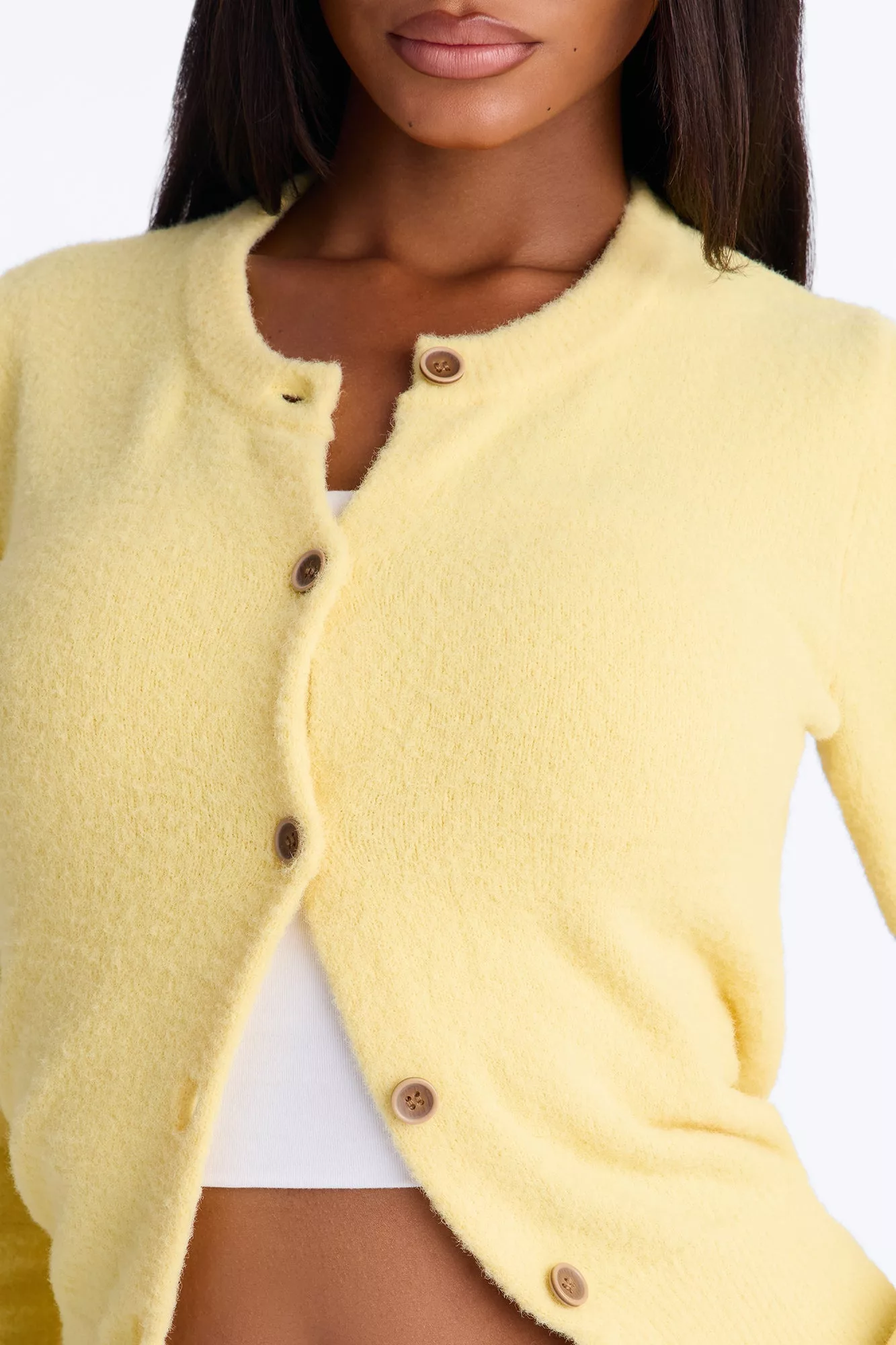 Cozy Feels Cardigan - Butter Yellow