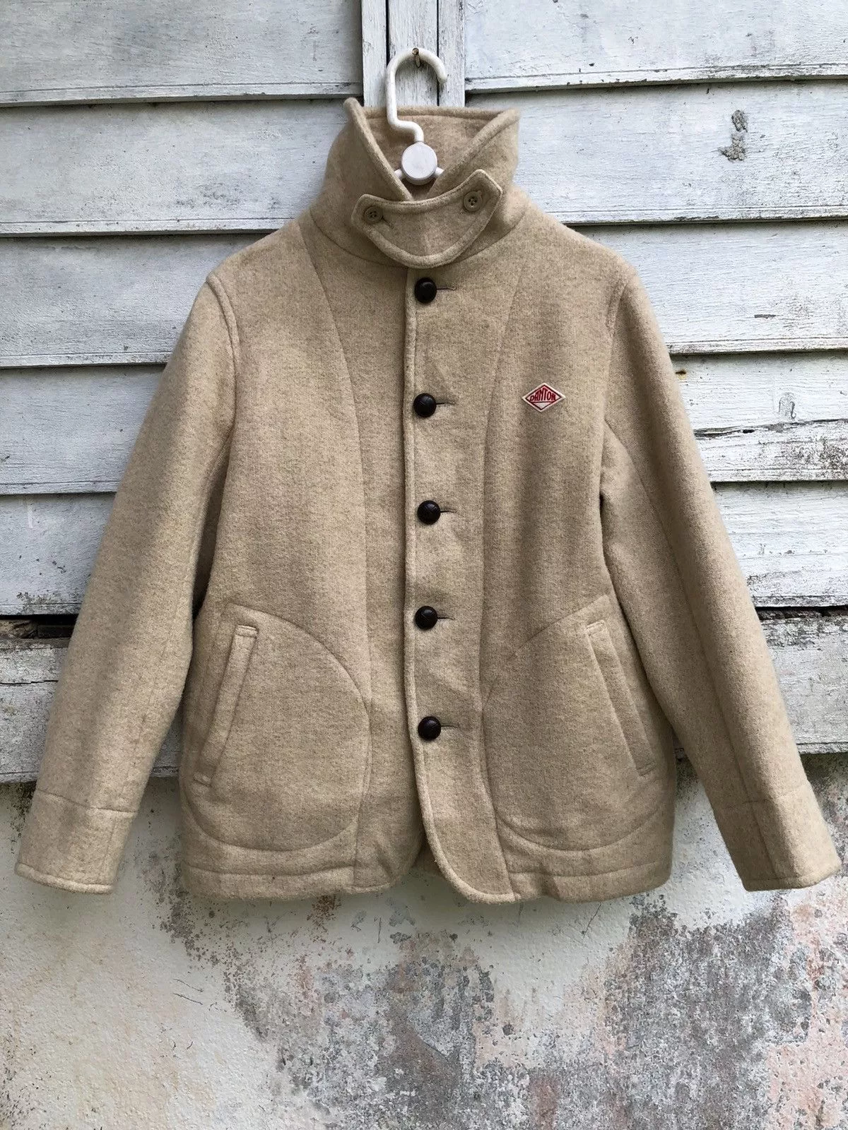 Danton Bombers Danton Wool Jacket Walnut Button White