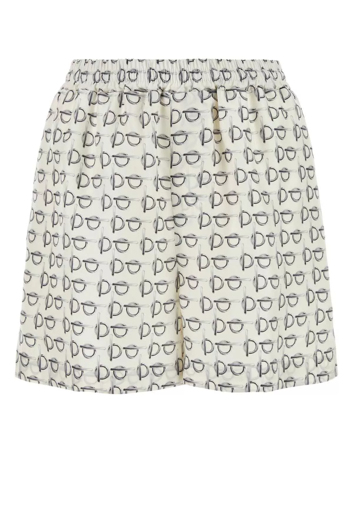 Burberry Shorts Burberry Printed Silk Shorts Multi