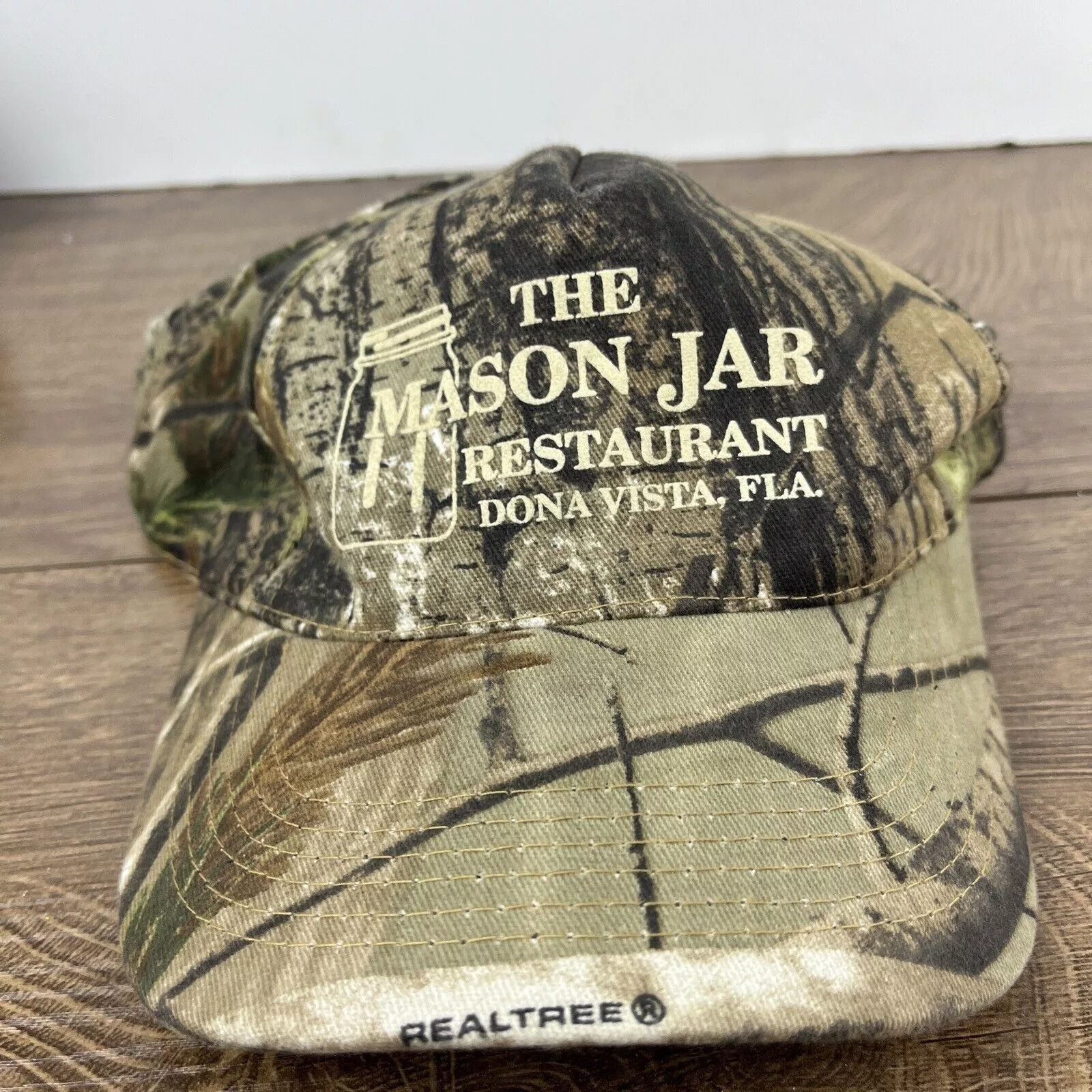Other Hats Other The Mason Jar Restaurant Hat Camo Green Hat Adjustable Green