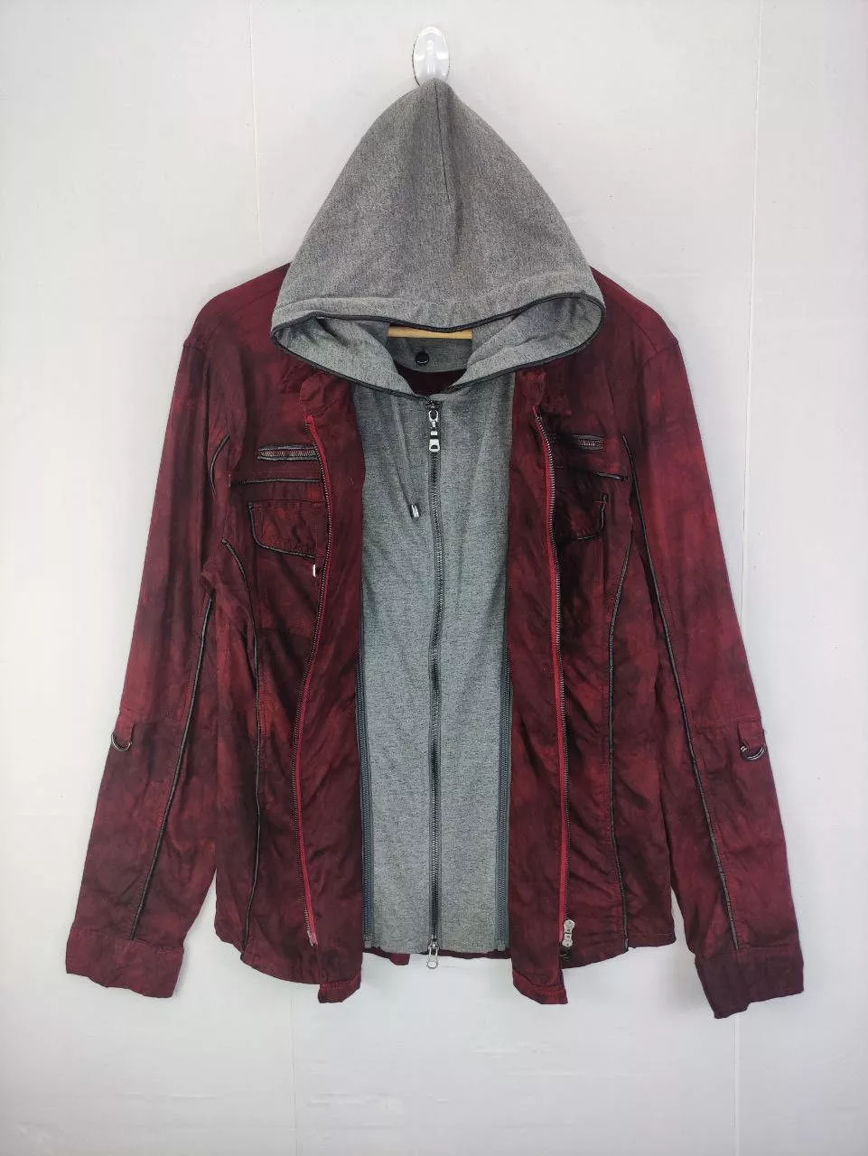 If Six Was Nine Light Jackets If Six Was Nine × Le Grande Bleu (L.G.B.) × semanticdesign Semantic Design Double Layered Zipper Jacket hoodie Multi