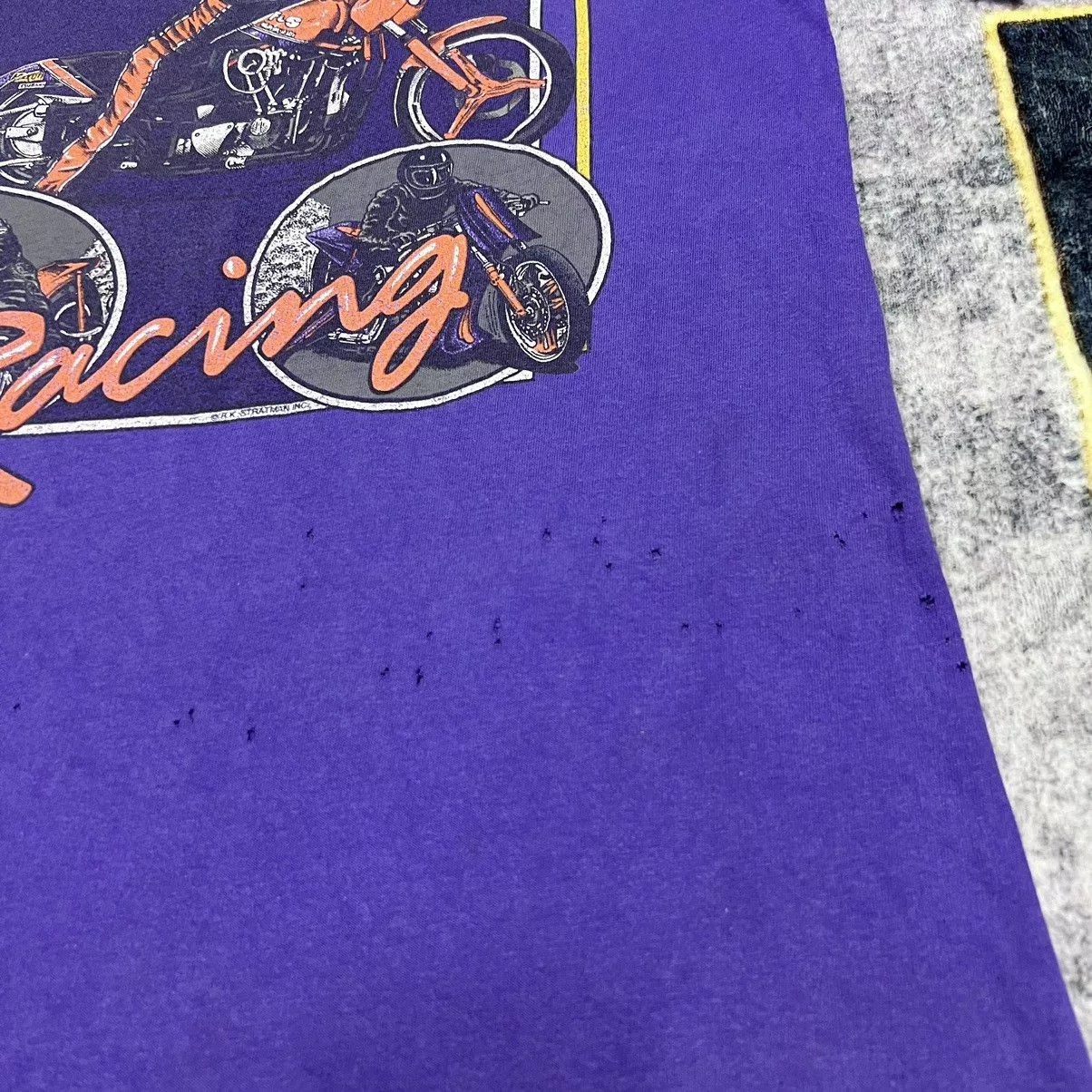 Harley Davidson Shirts Button Ups Harley Davidson × Vintage HARLEY DAVIDSON RARE VINTAGE BIKERS Purple
