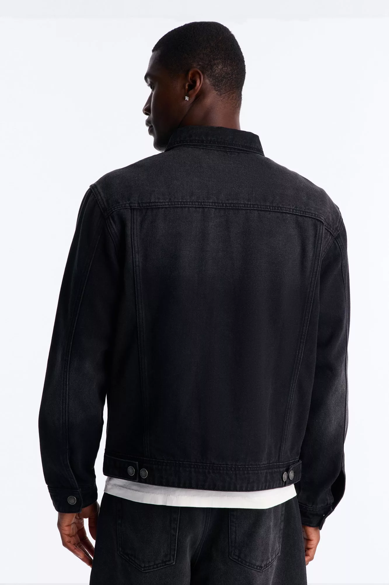 Essential Denim Trucker Jacket - Black Wash