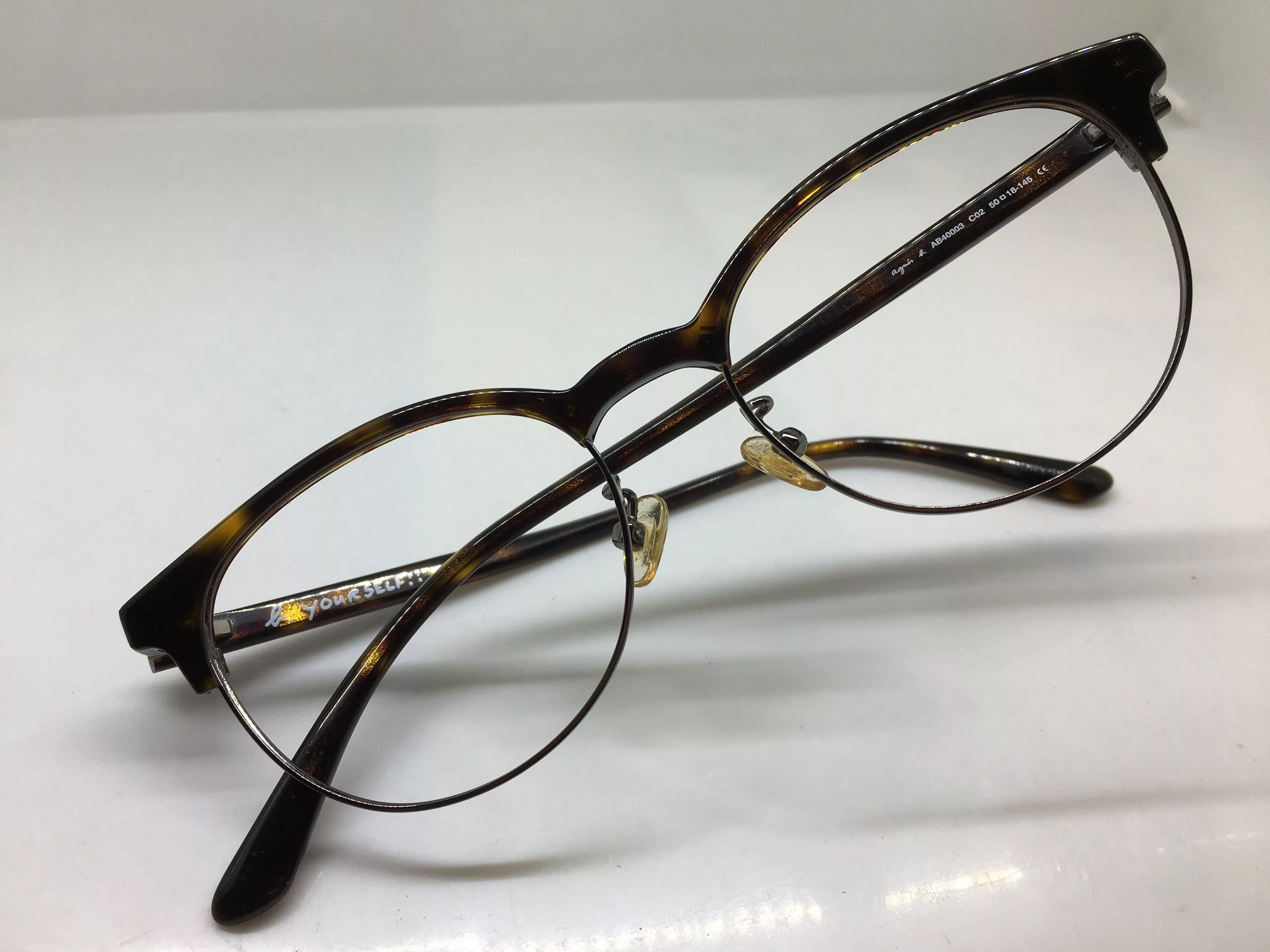Other Glasses Other Again Tortoise Silver WARHOL Eyeglasses Frame Multi