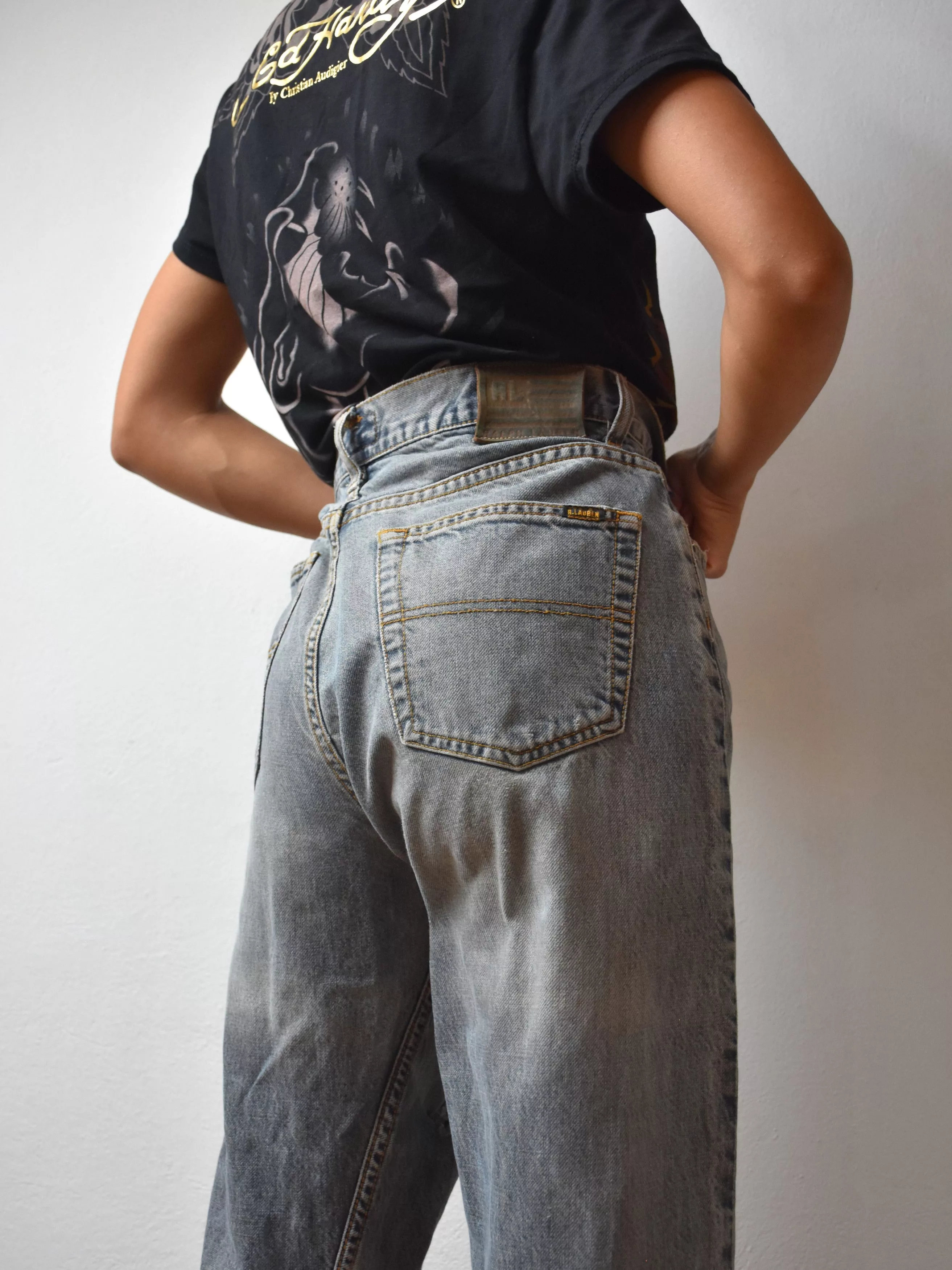 Polo Ralph Lauren Denim Polo Ralph Lauren × Vintage Vintage Polo Ralph Lauren jeans denim pants Gray Streetwear