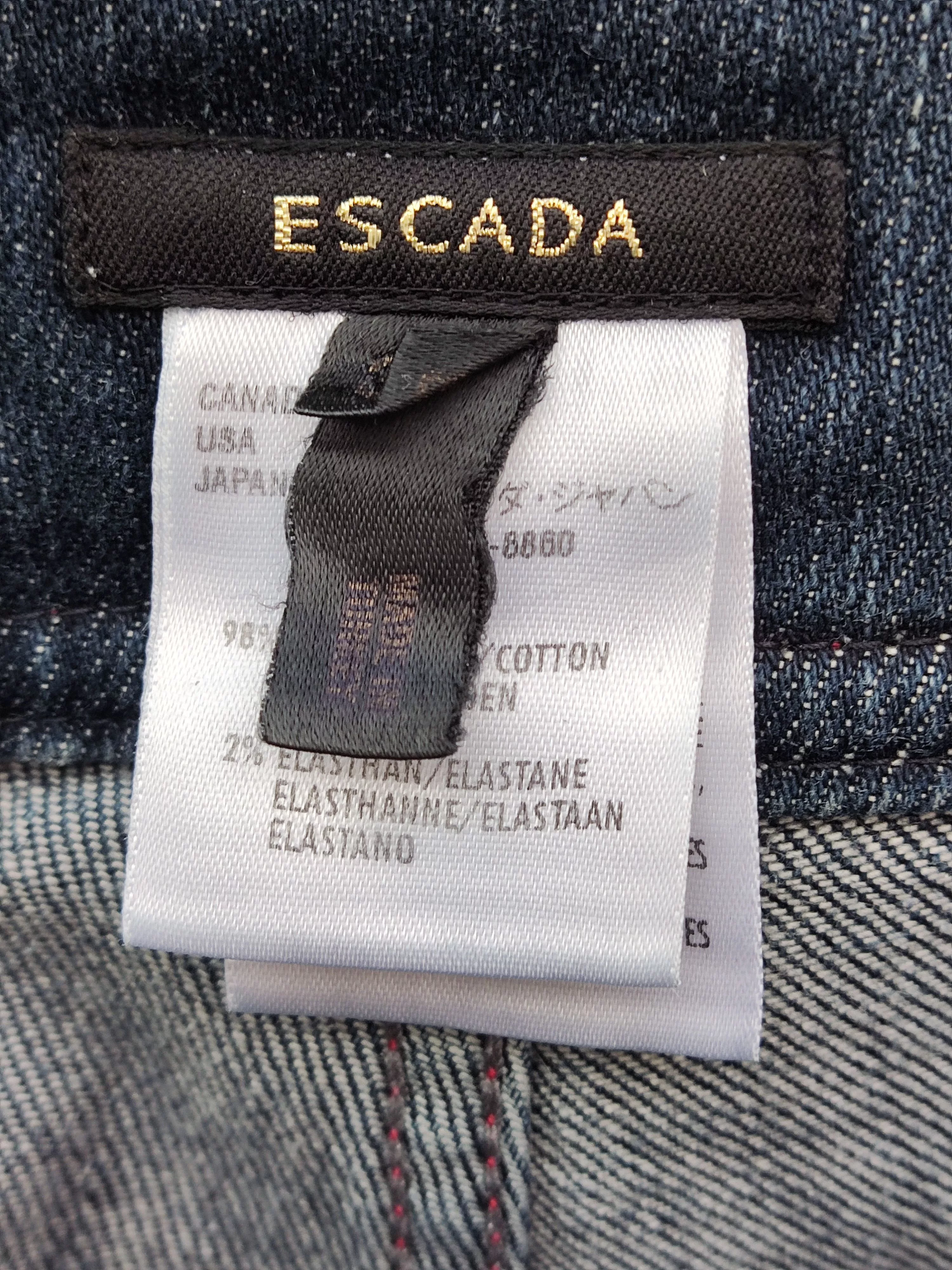 Escada Jeans archive vintage flare lips Escada denim jeans Purple