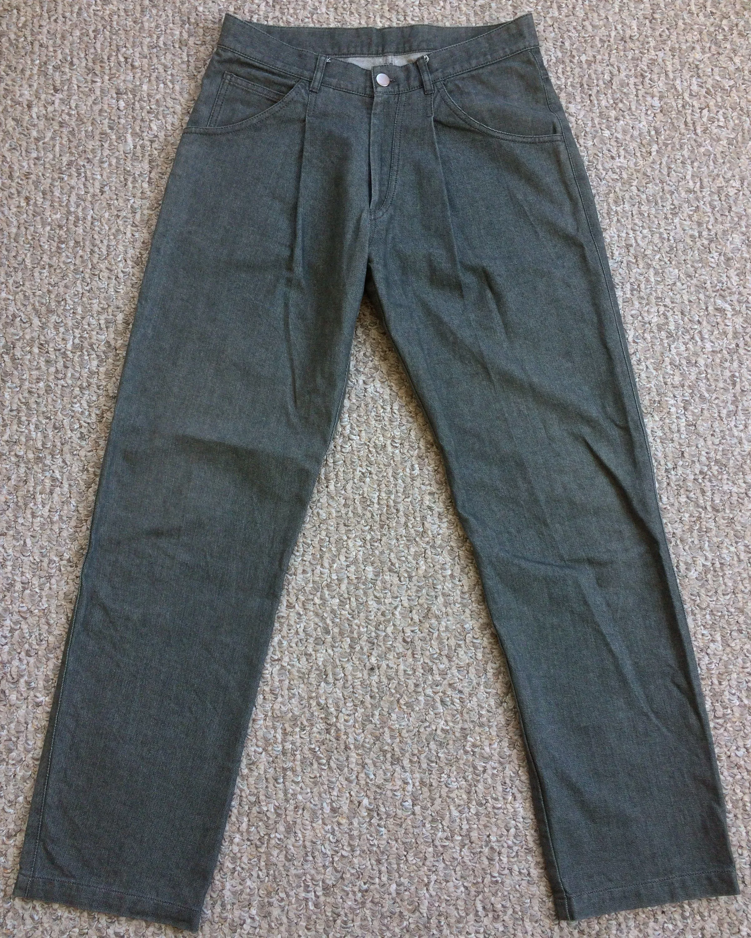 Gosha Rubchinskiy Denim Gosha Rubchinskiy PVC Pocket Pleated Denim Jeans Blue