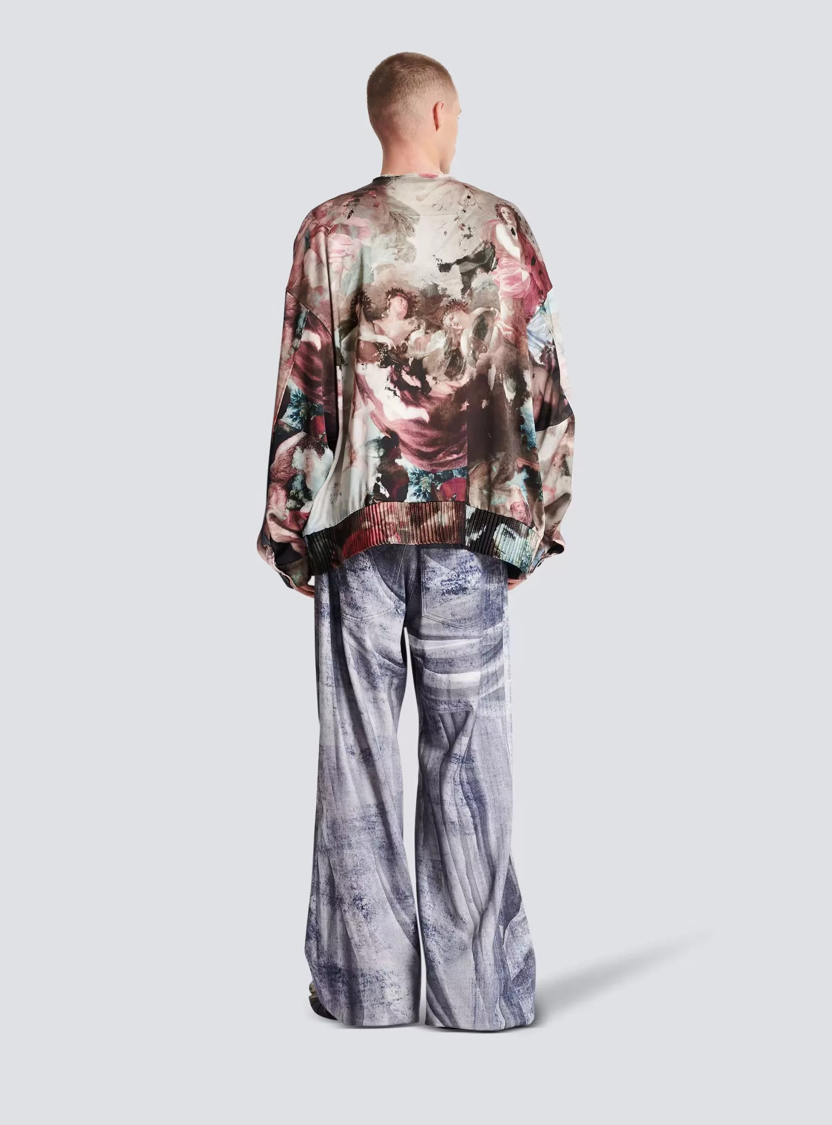 Balmain Light Jackets Balmain o1w1db10624 Jacket in Printed Multi