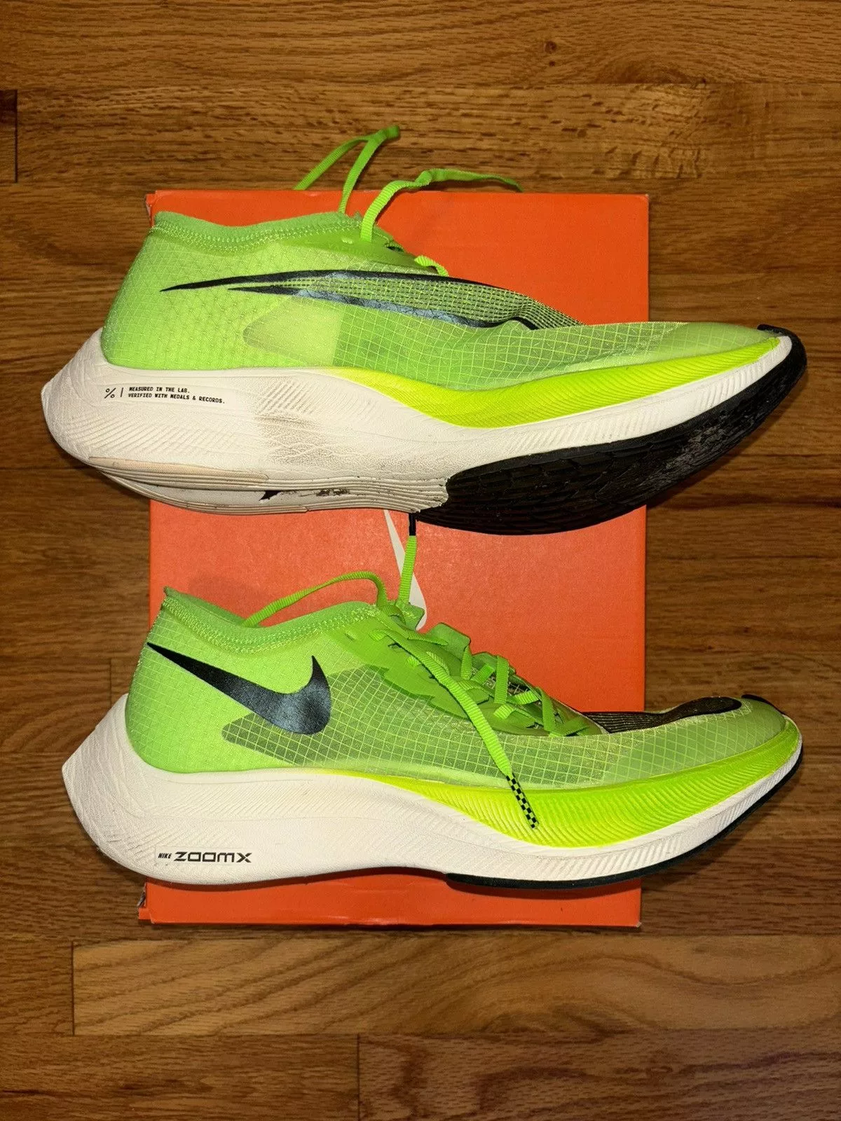 Nike Low Top Sneakers Nike ZoomX Vaporfly Next% Volt Green Blast