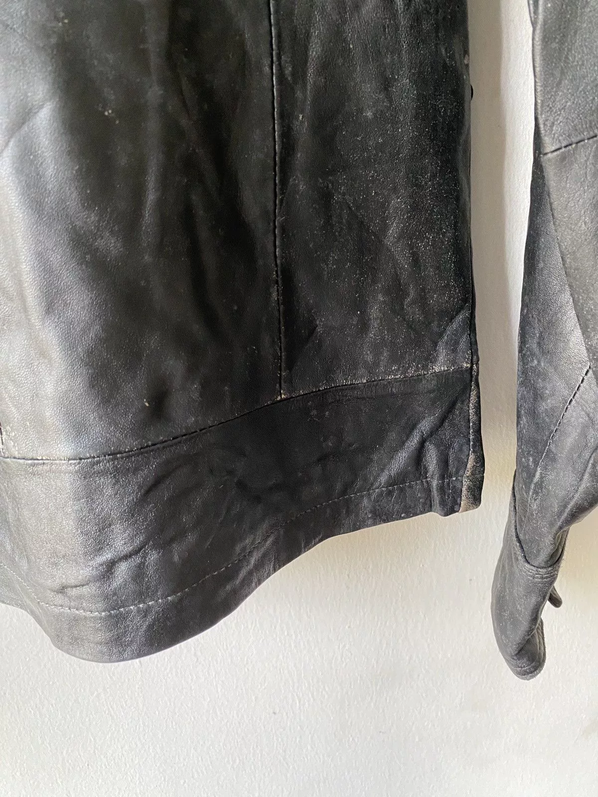 G-Star Leather Jackets G-Star G Star Raw 3301 Multipocket Leather Jacket Black