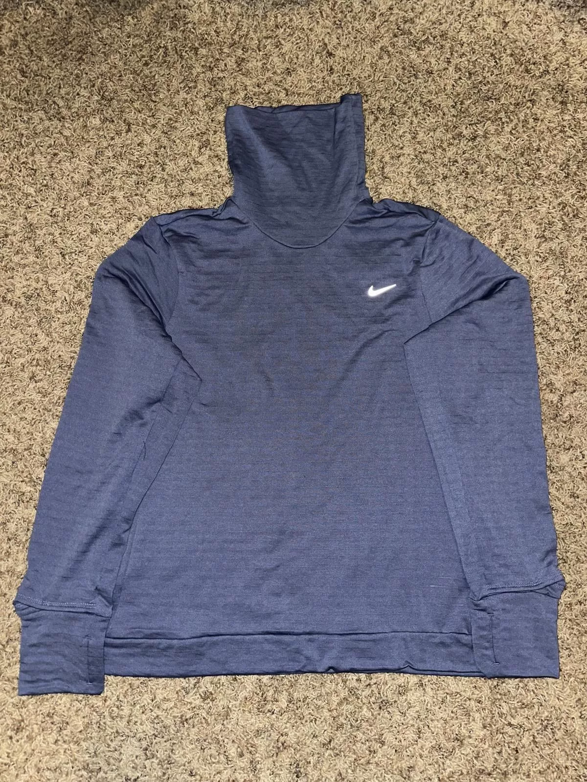 Nike Sweaters Nike Women’s Therma-FIT Swift Turtleneck Running Top Sample Blue