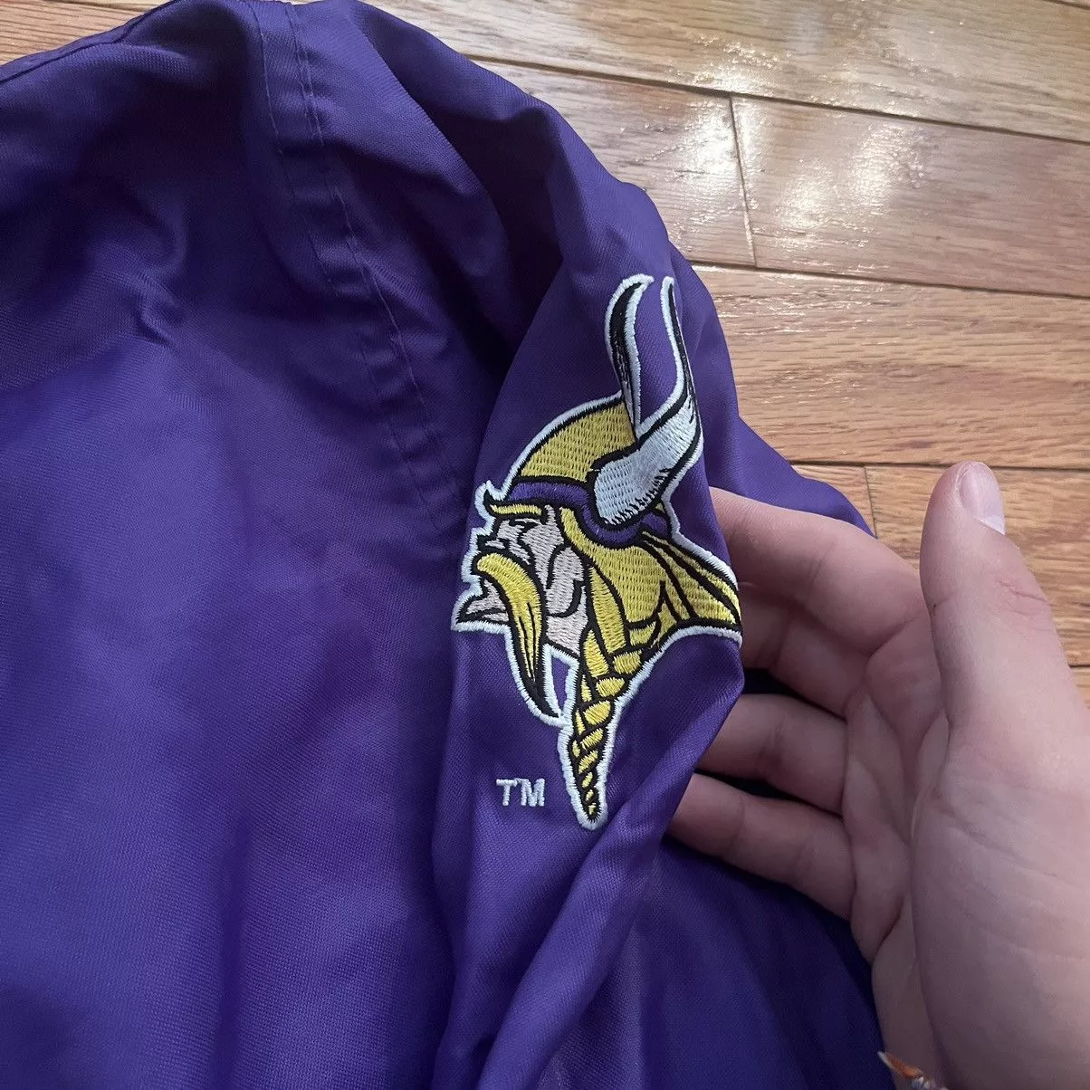 NFL Light Jackets NFL × Pro Player × Vintage VTG Pro Player Vikings Pullover Windbreaker Purple