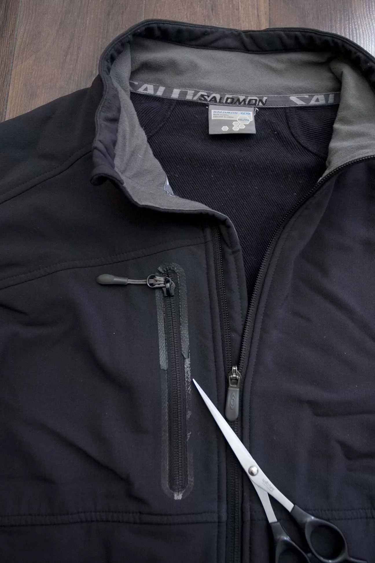 Salomon Light Jackets Salomon Jacket Full Zip Dark Gray Size XXL