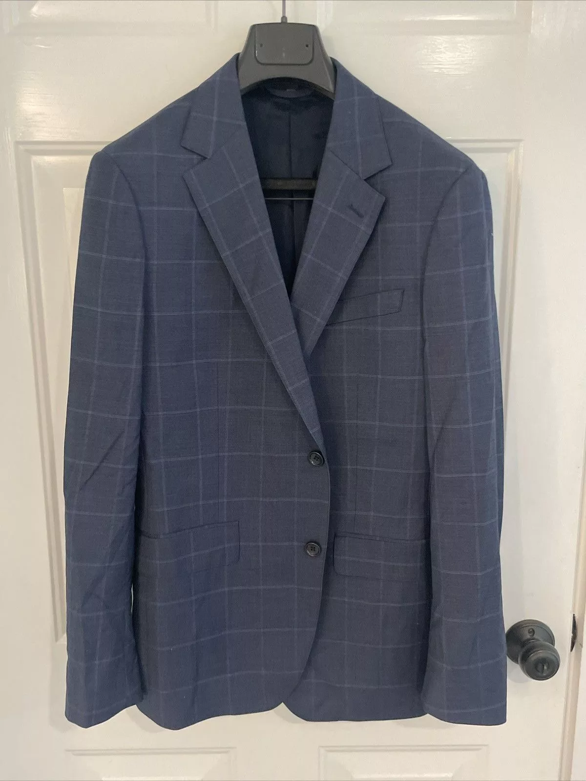 Bonobos Blazers Bonobos Suit Jacket Blazer Windowpane Blue