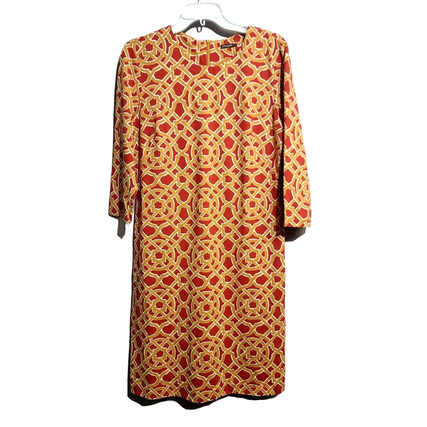 J.McLaughlin Midi Dresses J.McLaughlin J. McLaughlin Sofia Catalina Cloth 3/4 Sleeve Dress Red
