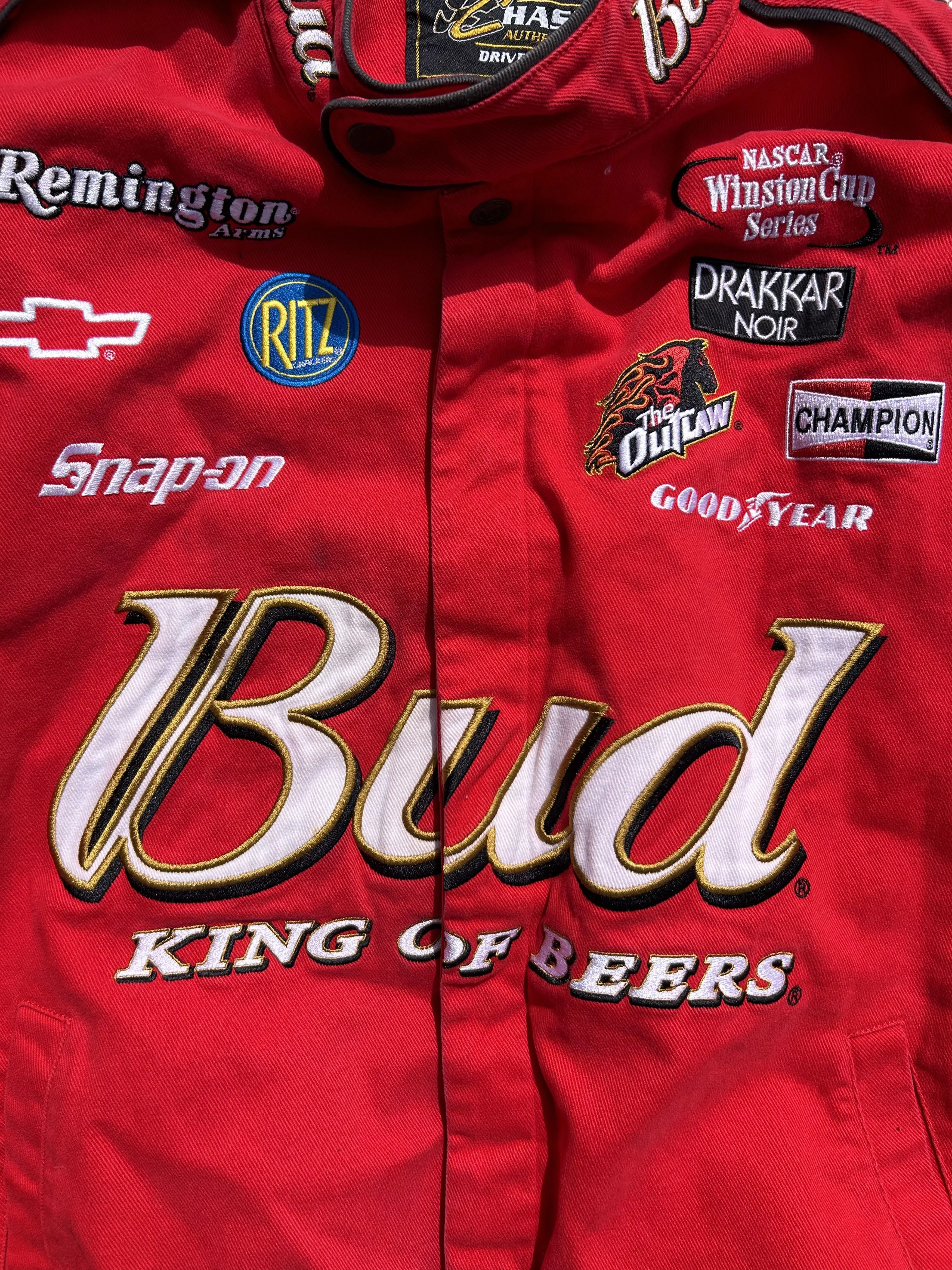 Budweiser Bombers Budweiser × NASCAR Budweiser Vintage Racing Jacket Red