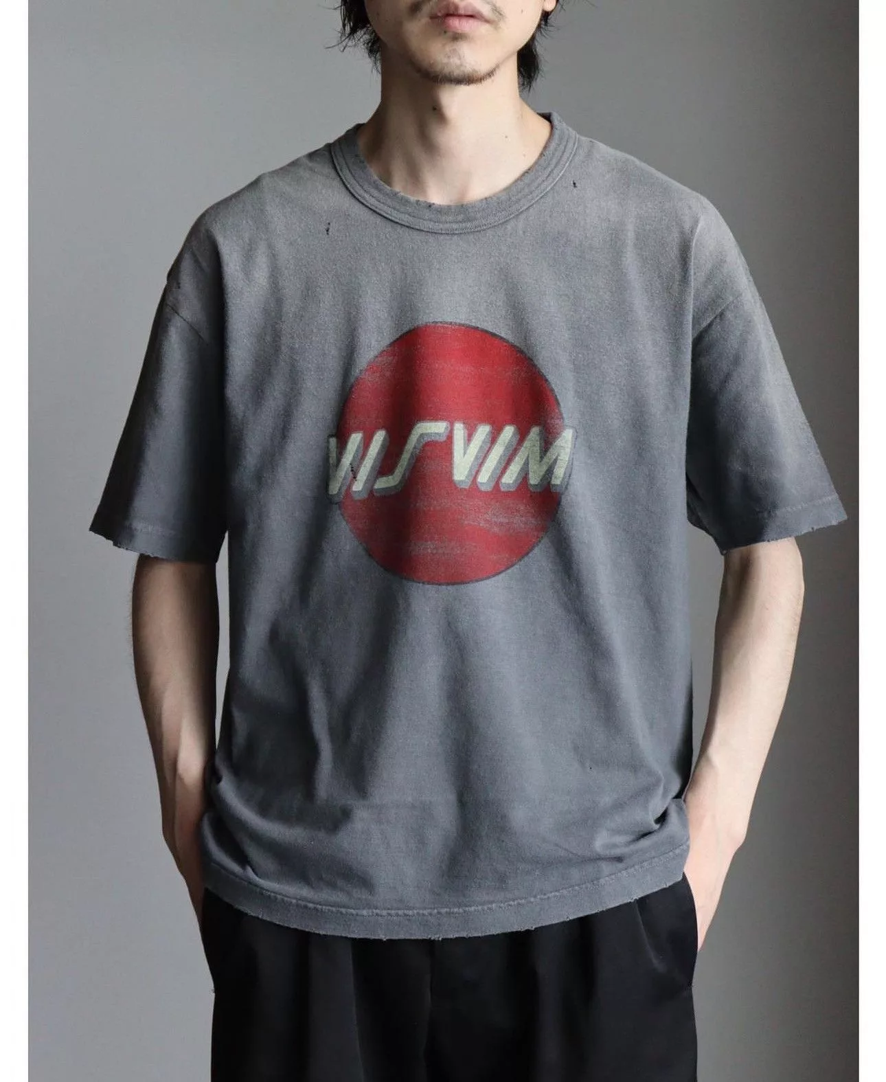Visvim Short Sleeve T Shirts Visvim 22aw Jumbo Tee Crash，size5 Black
