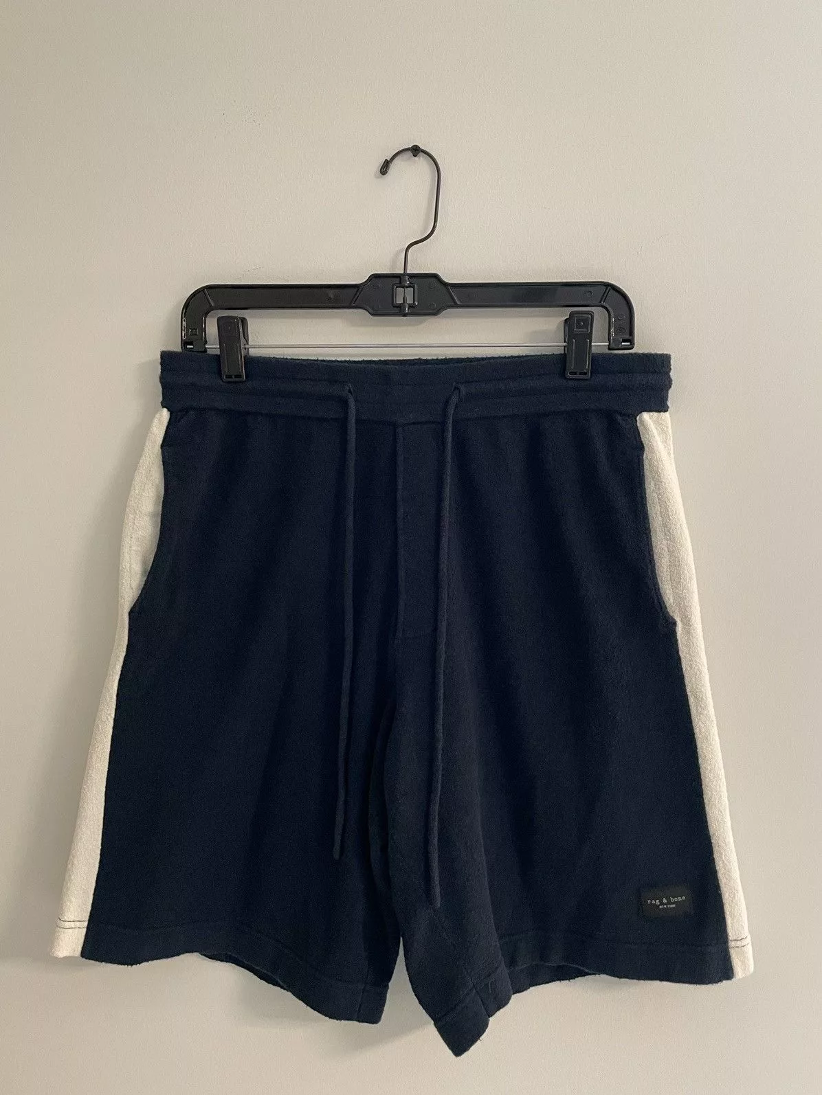 Rag & Bone Shorts Rag & Bone Rag and Bone Axel Zuma Toweling Short Blue