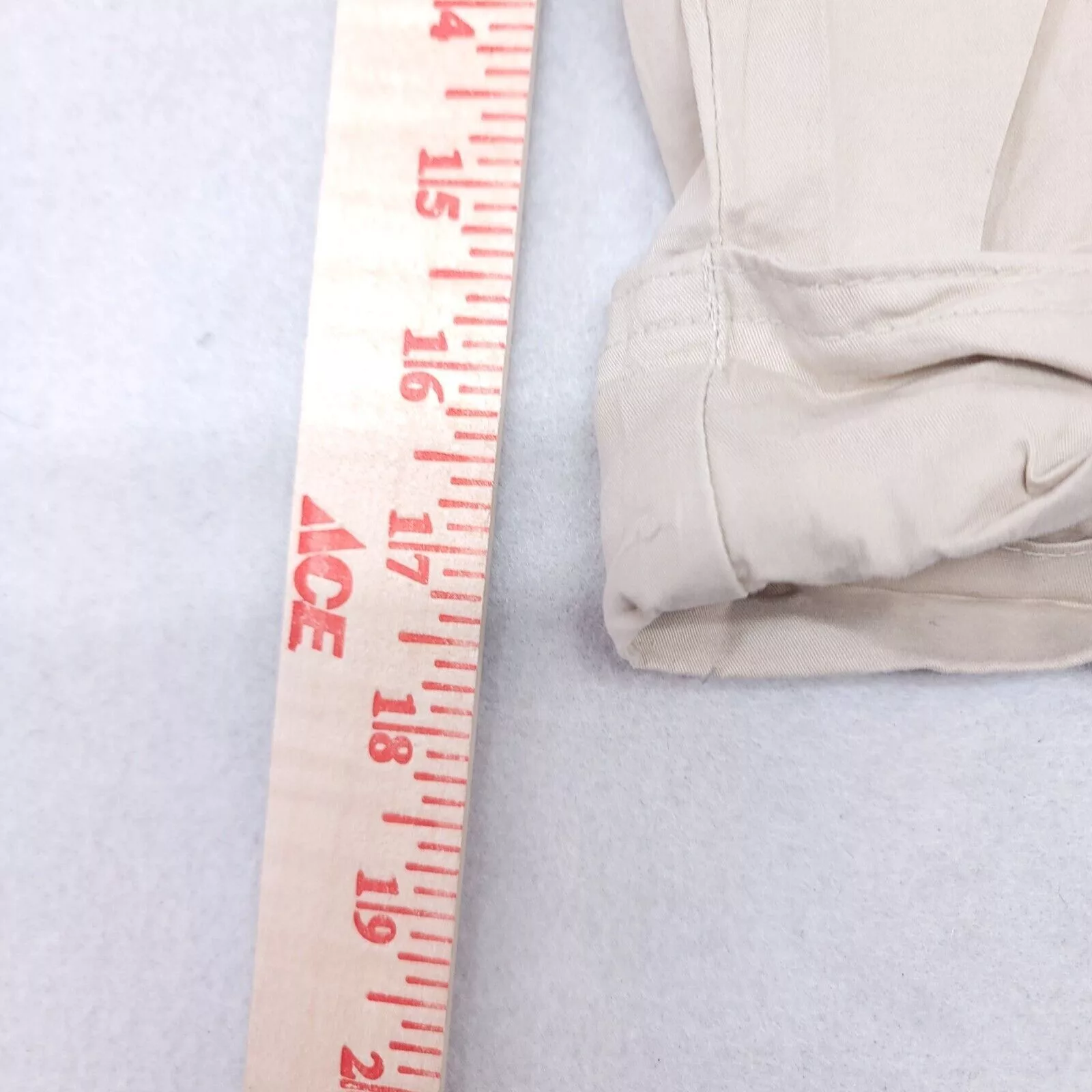 Mossimo Shorts Mossimo Button Zip Casual Chino Shorts Womens Size 14 Beige