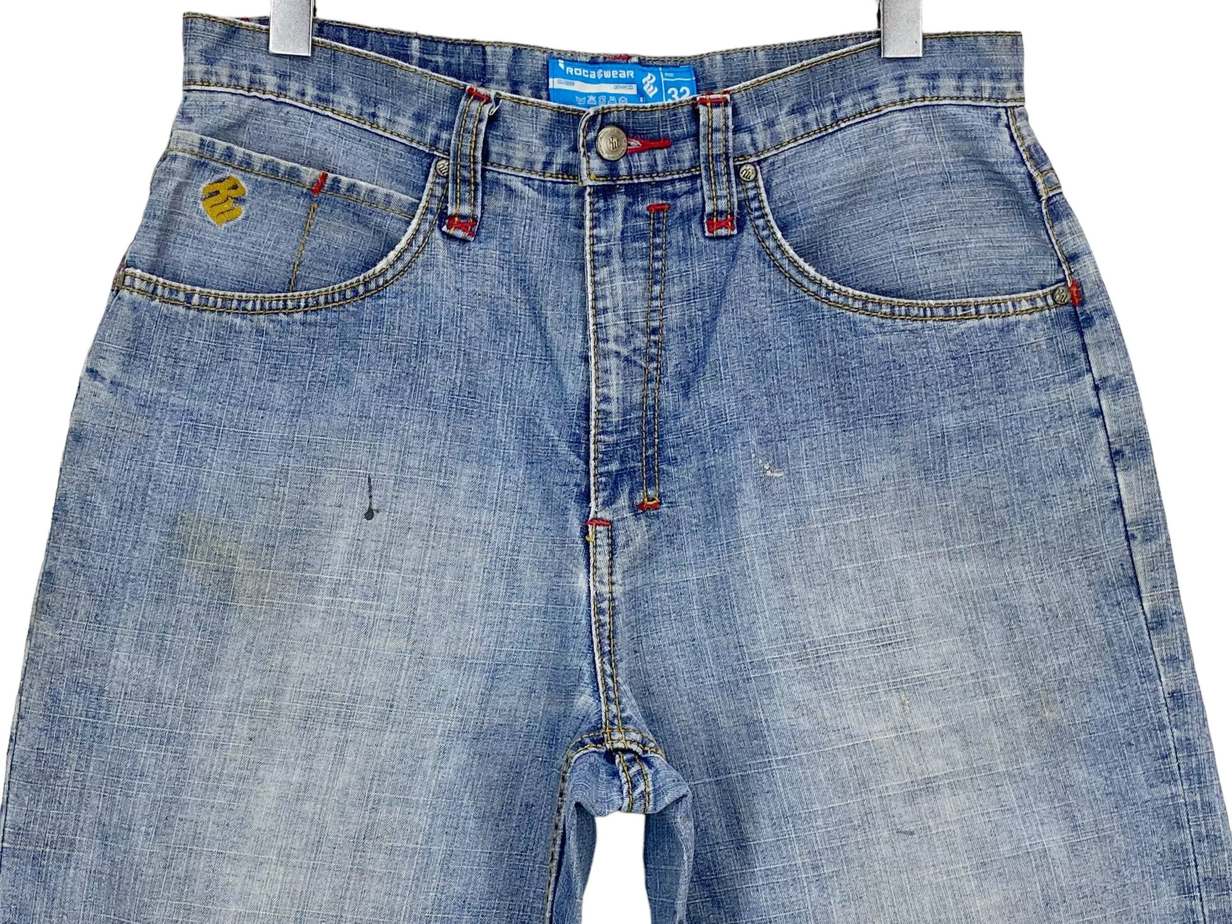 Rocawear Denim Rocawear Baggy Jeans Embroided Logo Hip Hop Jay-Z Jeans Blue