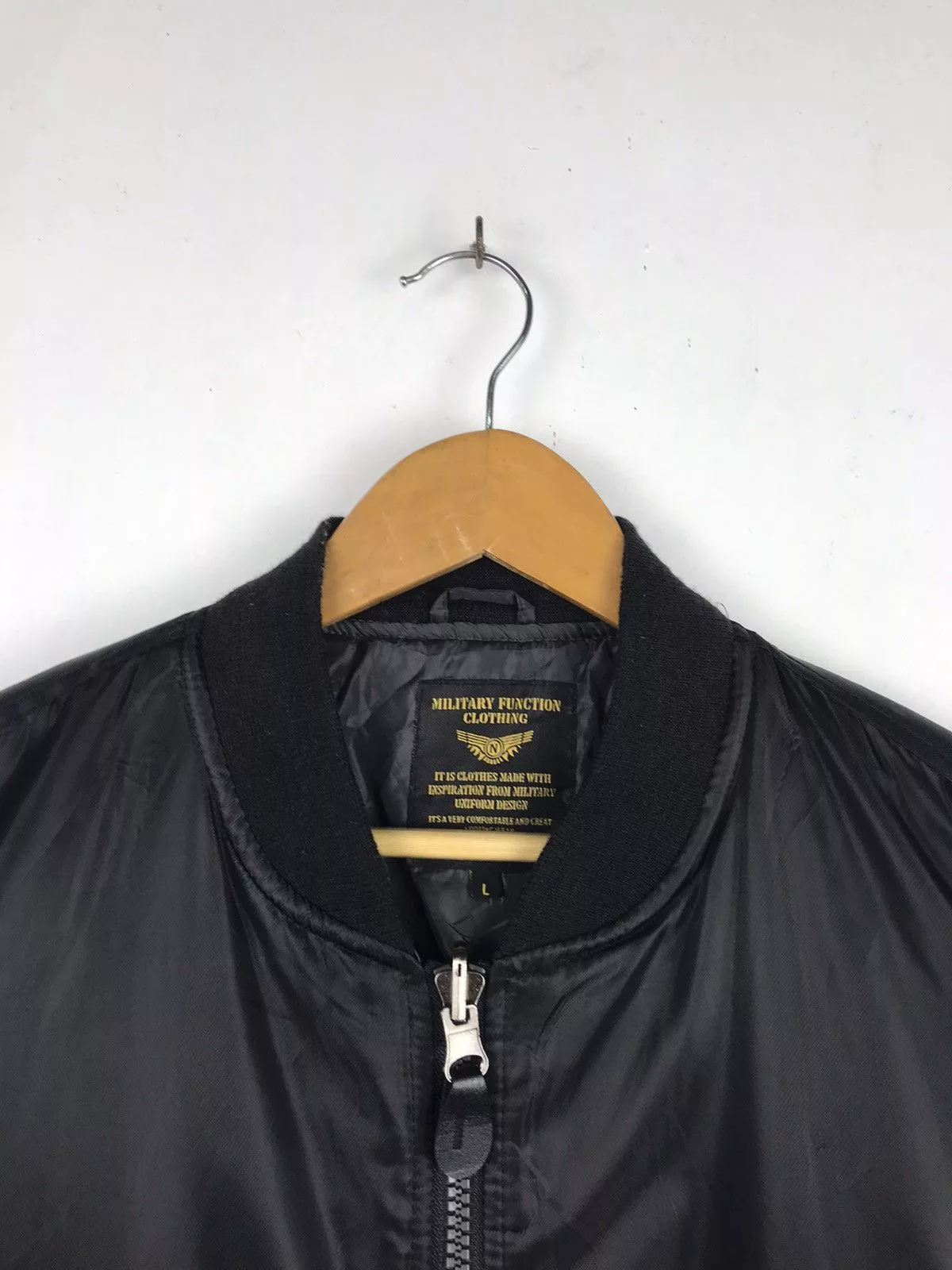 Vintage Bombers Vintage Military Function Clothing Nepuca Bomber Jacket Black