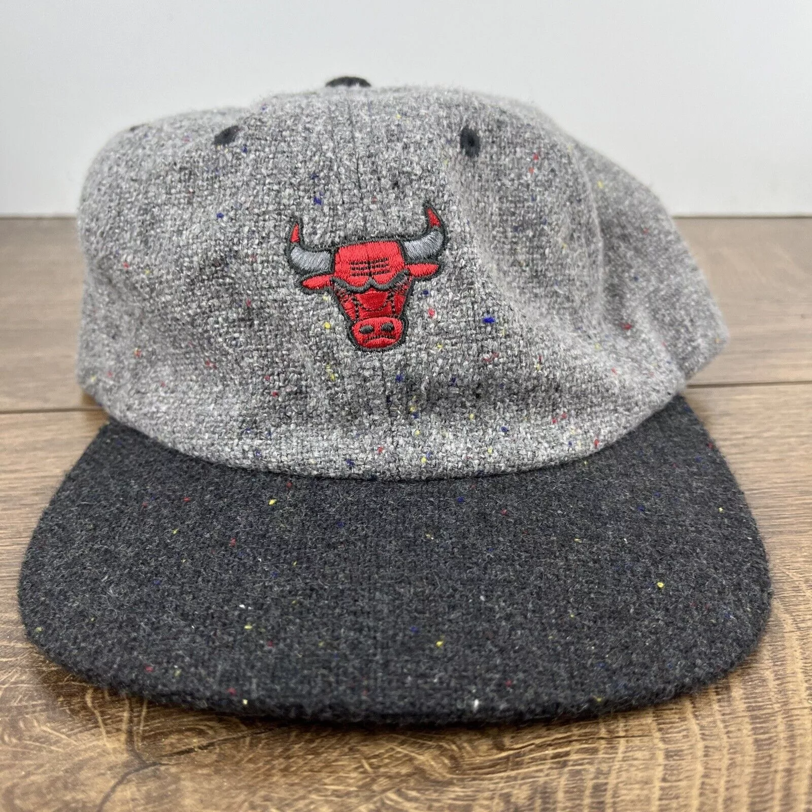 Mitchell & Ness Hats Chicago Bulls Hat Mitchell & Ness Gray Hat Adjustable Adult