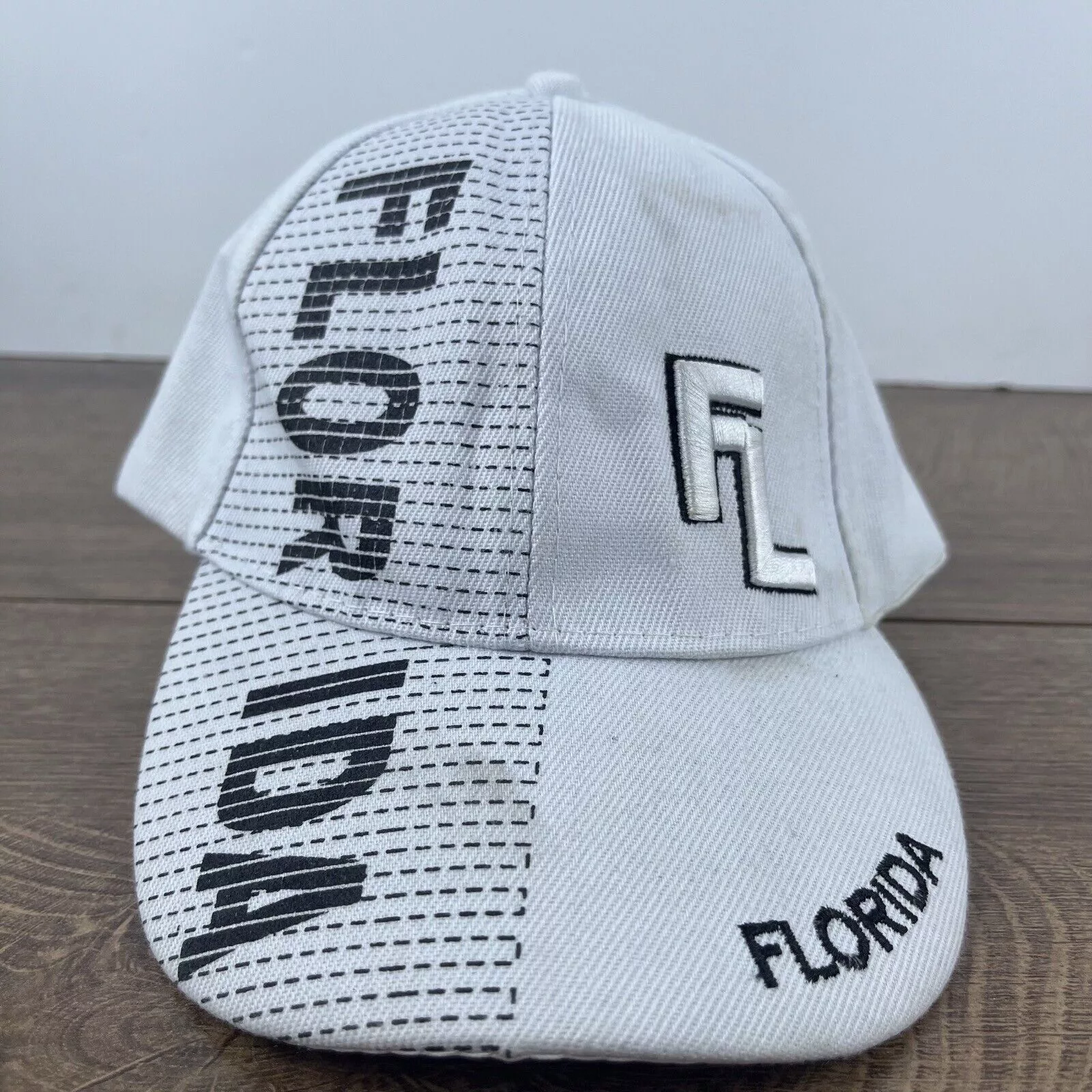 Other Hats Other Florida White Hat Florida Baseball Hat White Adjustable Hat