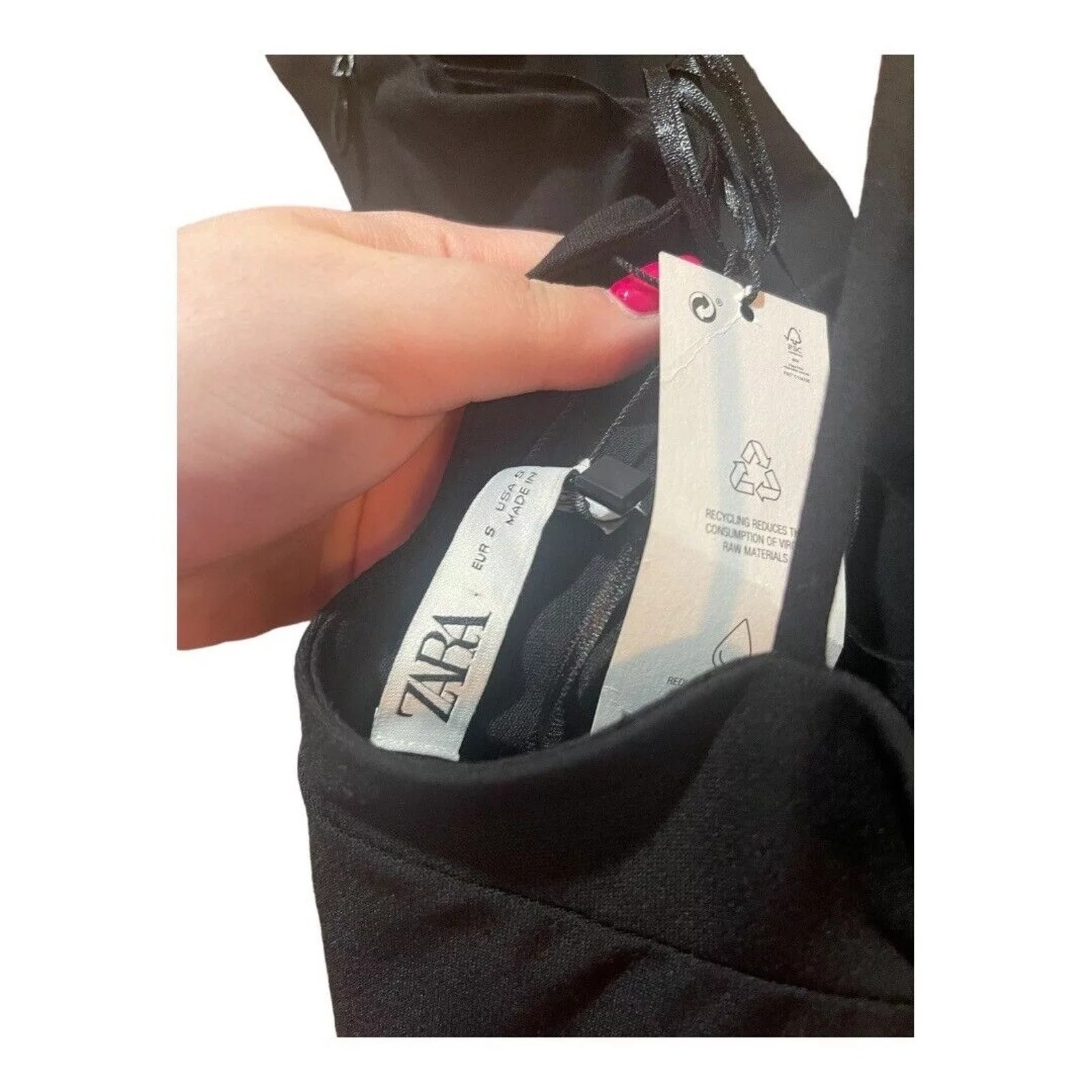 Zara Mini Dresses ZARA Surplice Black Dress