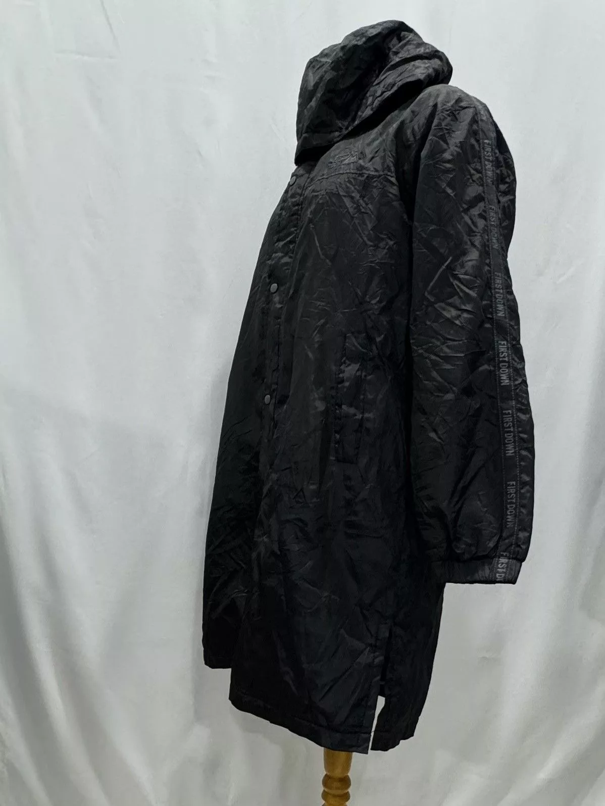 First MFG Co. Light Jackets First MFG Co. FIRST DOWN Long Hoodies Jacket Black Gorpcore