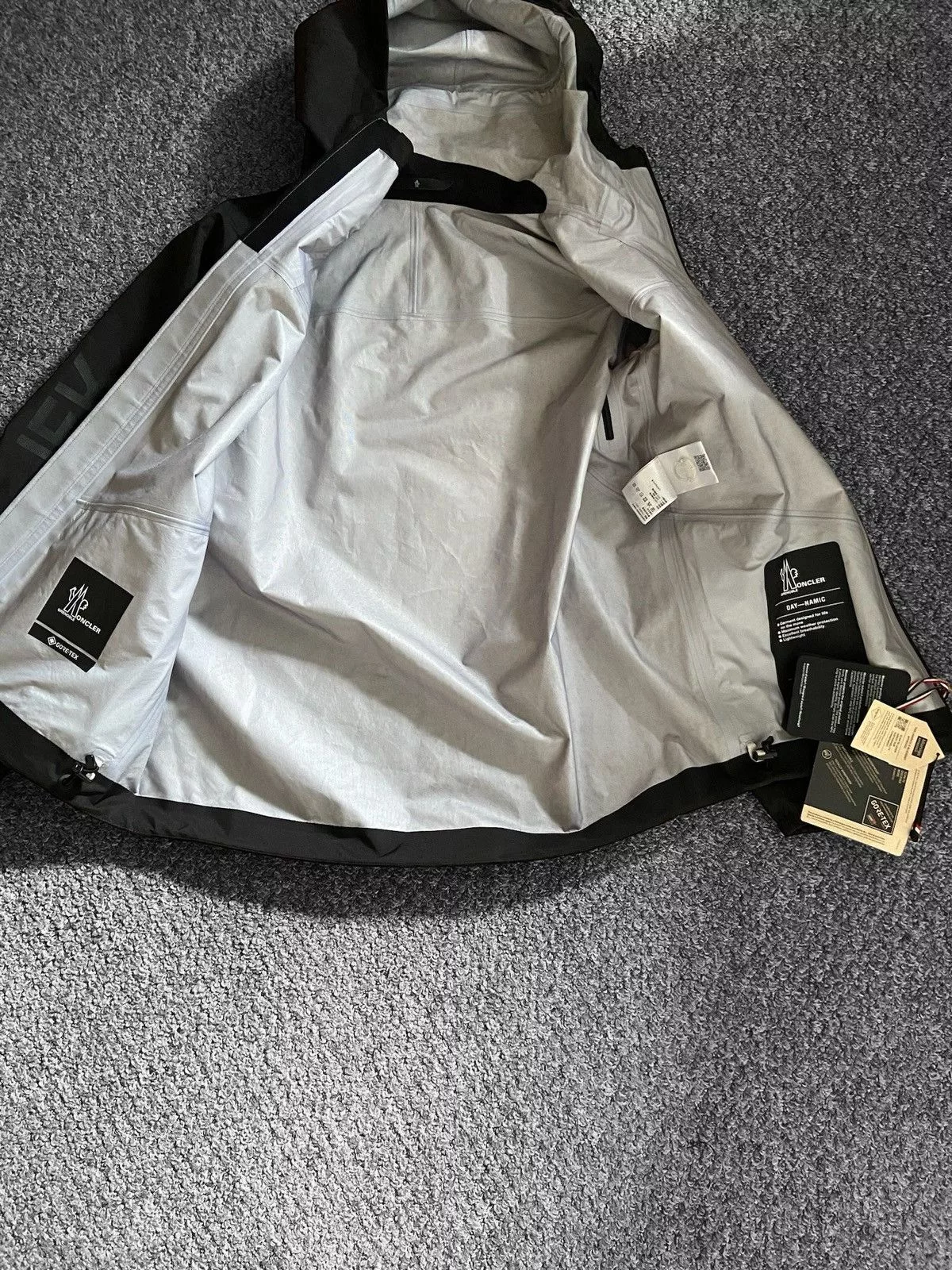 Moncler Light Jackets Moncler Gortex Windbreaker Black