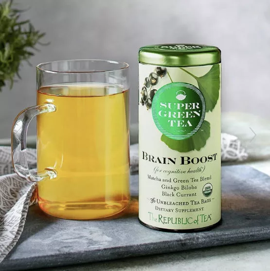 Organic Brain Boost Green Tea Bags 36