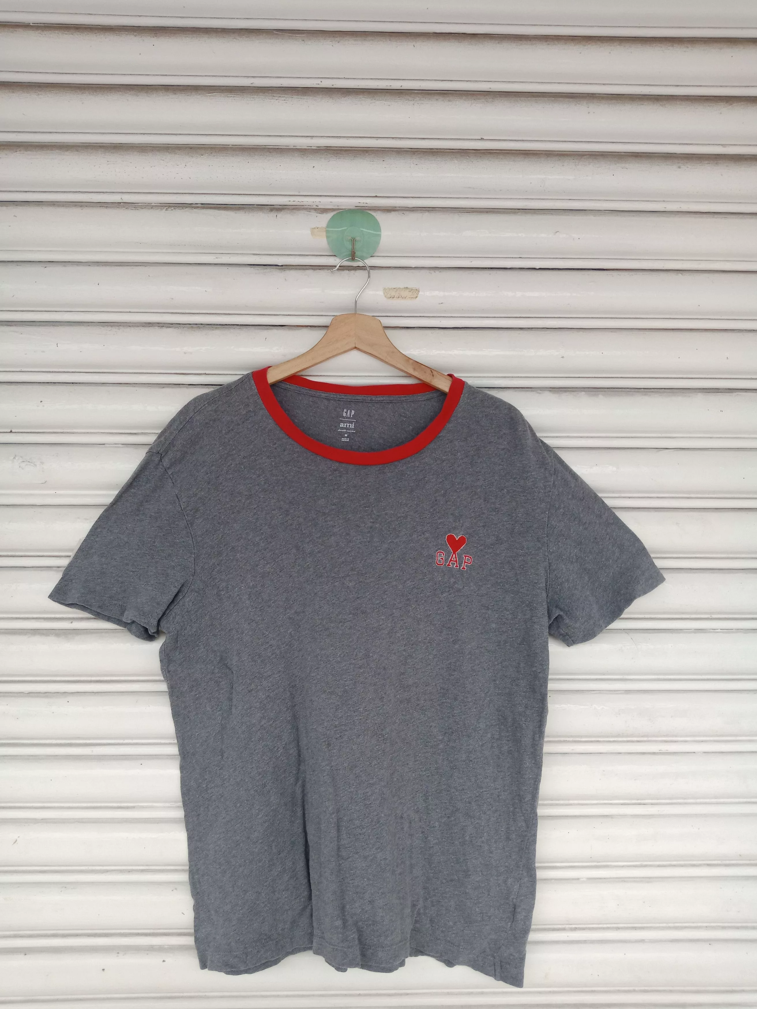 AMI Short Sleeve T Shirts AMI × Gap Gap X AMI Heather Grey Gray