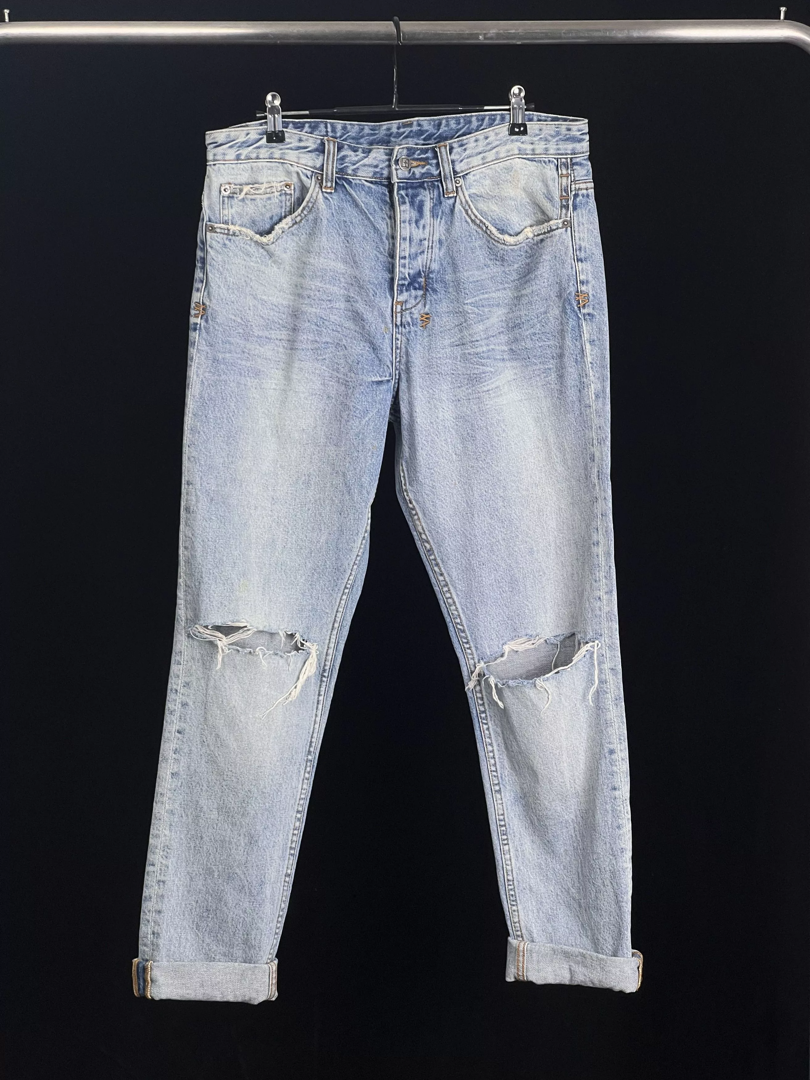 Ksubi Denim Ksubi Light Wash Denim Knee Abrasion Size 32 Blue