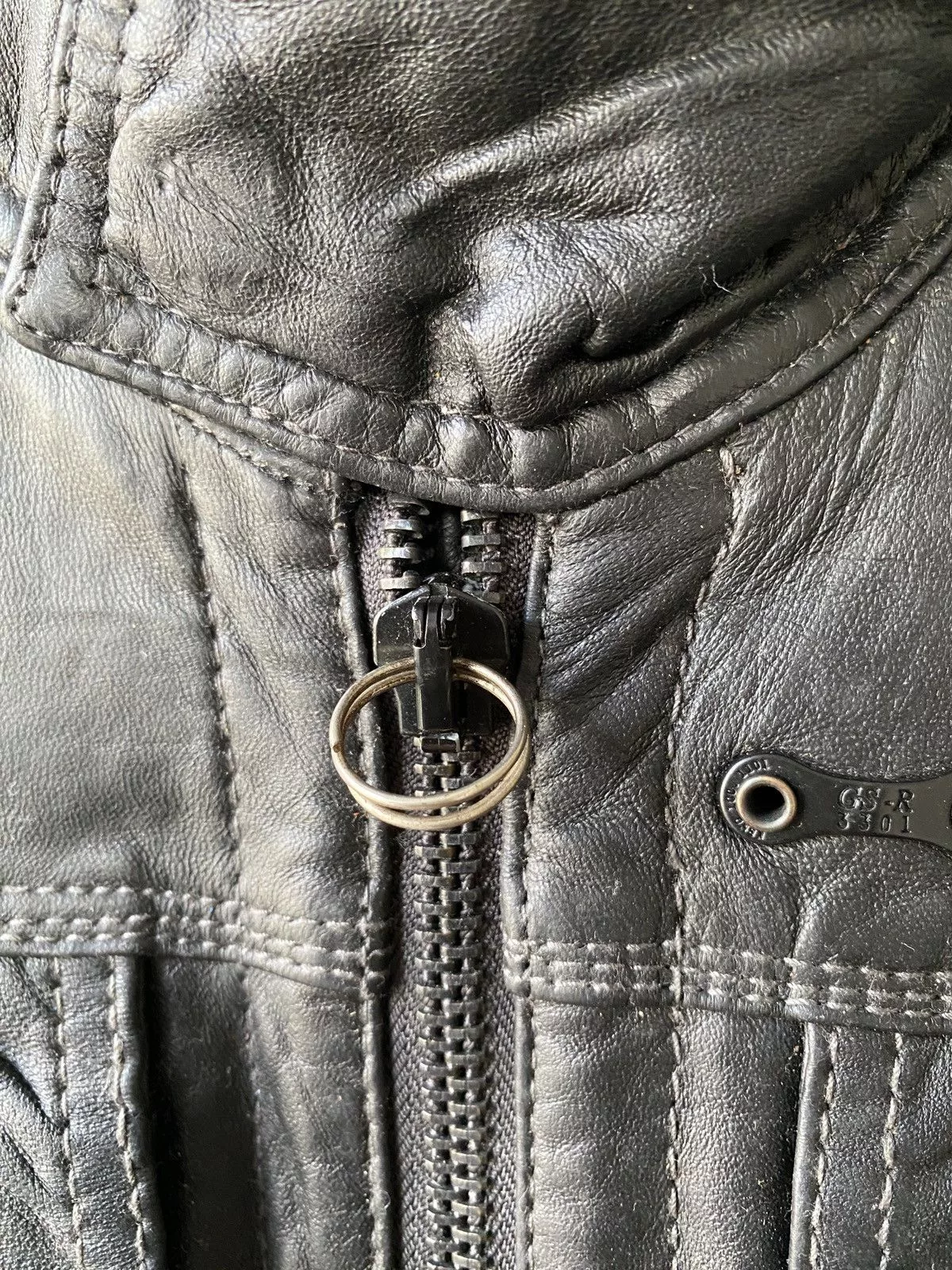 G-Star Leather Jackets G-Star G Star Raw 3301 Multipocket Leather Jacket Black