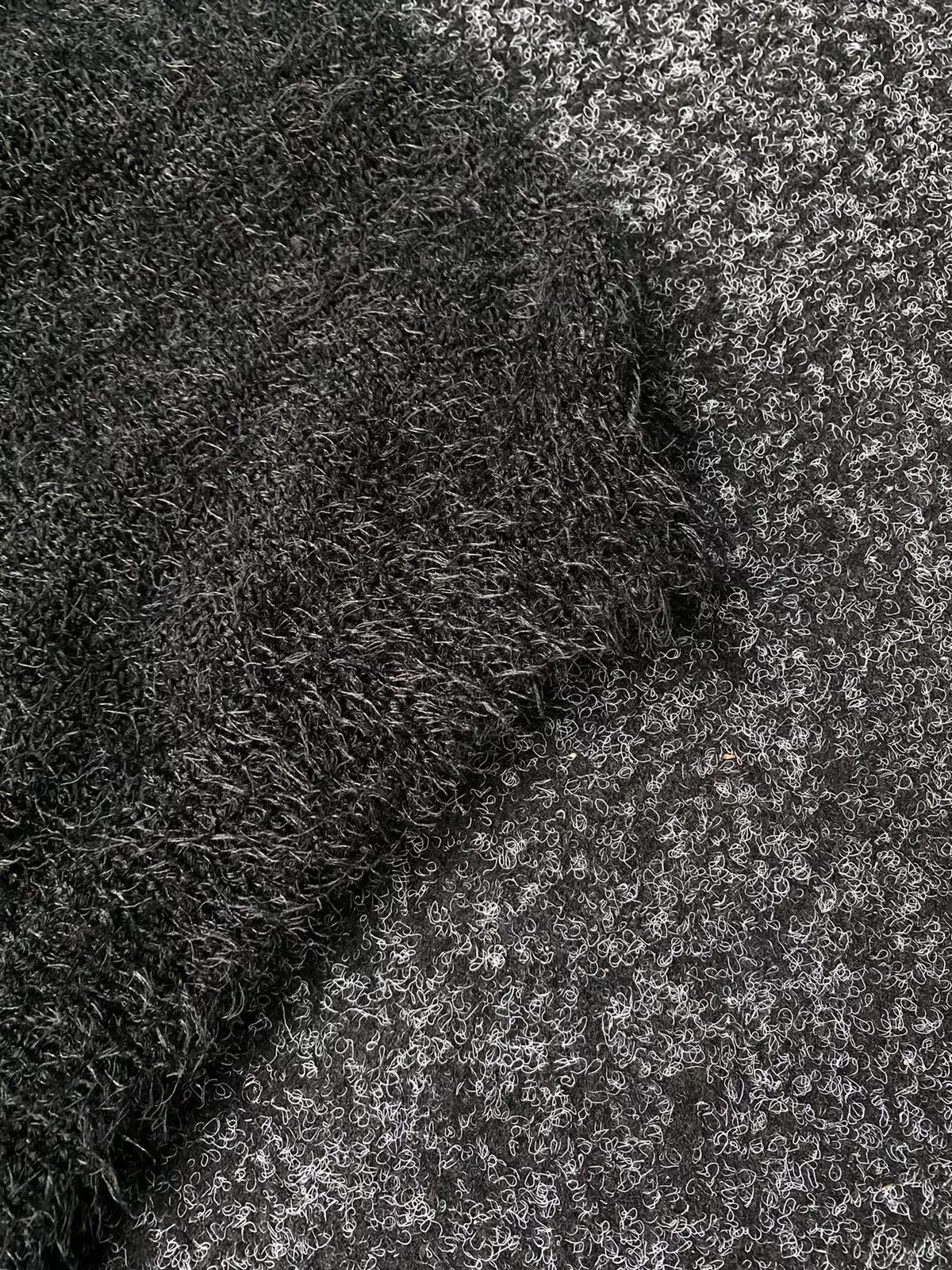 Hysteric Glamour Sweaters Hysteric Glamour × Japanese Brand Mohair Sweater Avant-Garde STYLE, Y2K Black