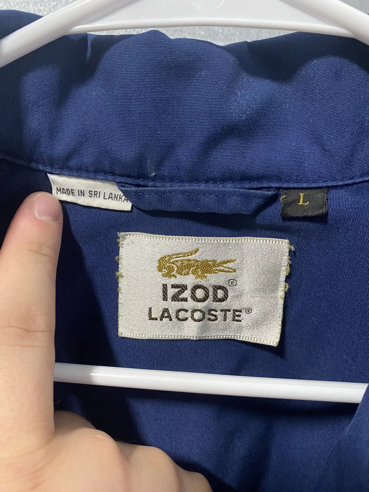 Lacoste Light Jackets Lacoste × Vintage 1990’s Lacoste Zip-up Jacket Blue