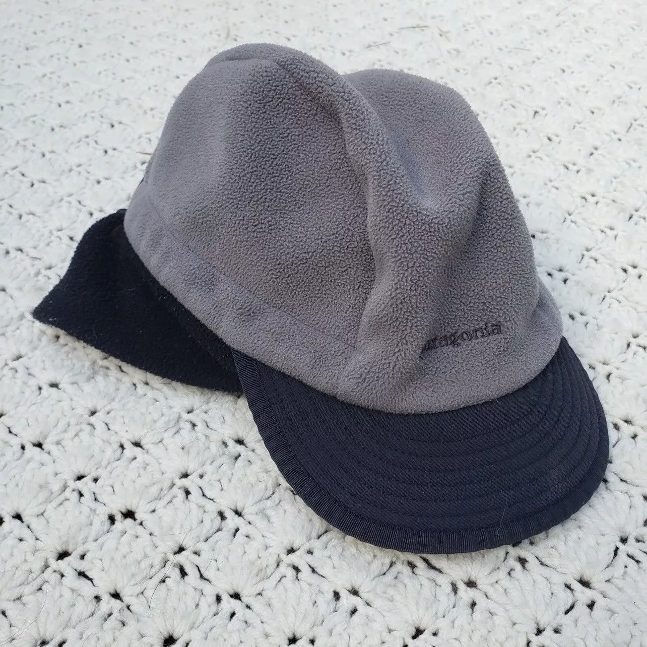 Patagonia Hats Patagonia × Vintage Vintage Patagonia Fleece Duck Bill Hat Gray