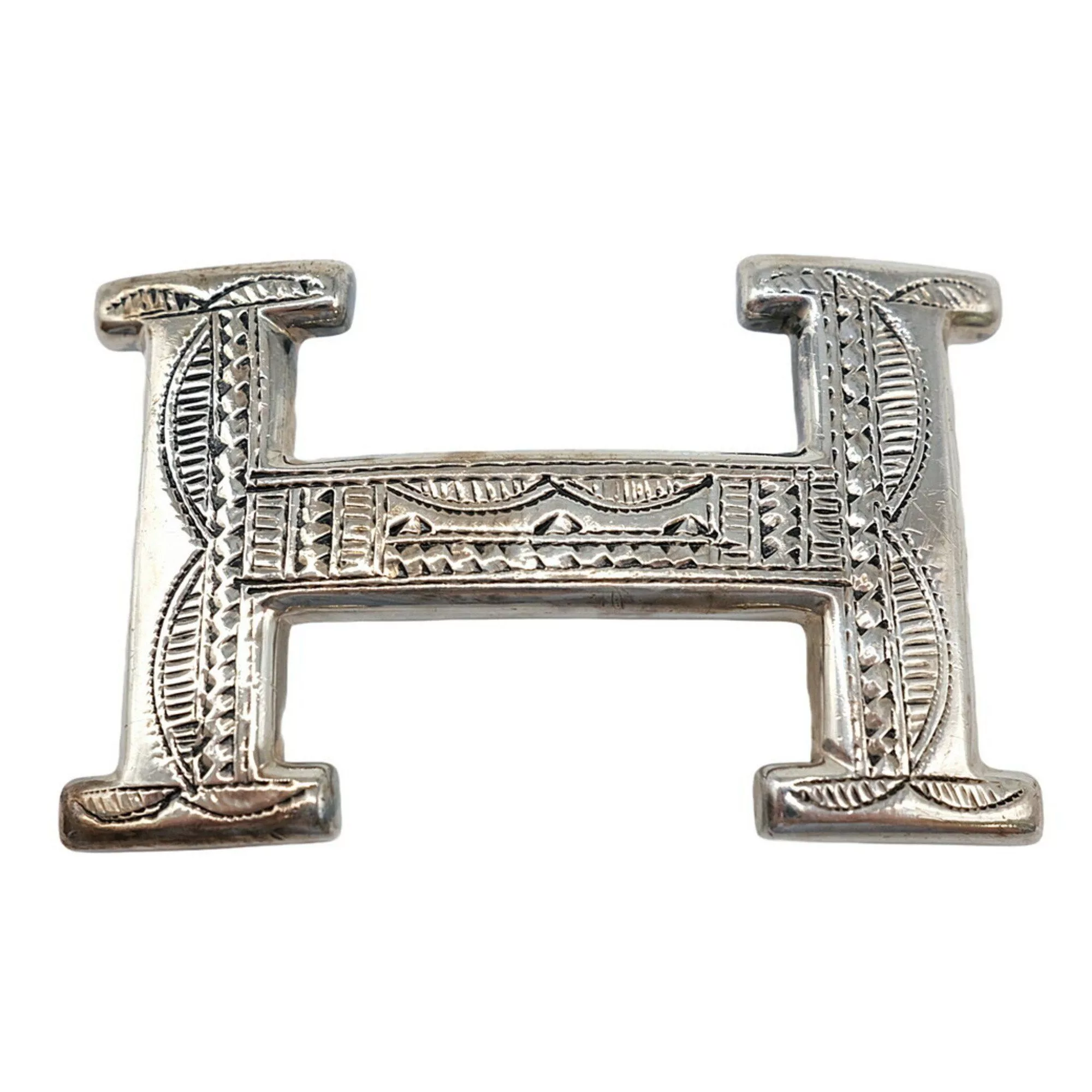 Hermes Miscellaneous Hermes Belt Buckle Constance Touareg SV925 Silver Multi