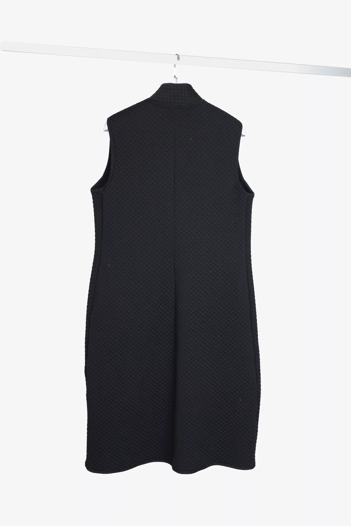 Marie Saint Pierre Vests Marie Saint Pierre Black Quilted Maxi Vest