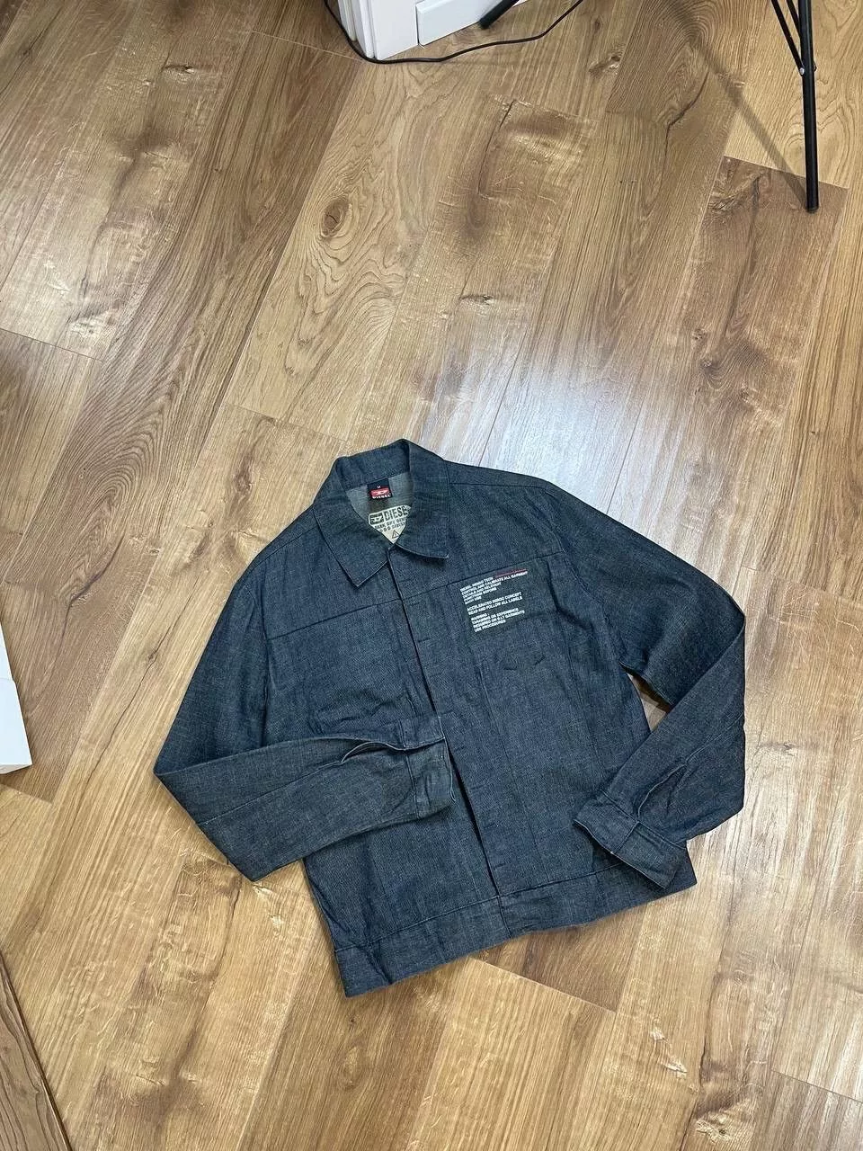 Diesel Denim Jackets Diesel × Japanese Brand × Vintage Vintage 90’s Y2K Style Diesel Garment Jeans Overshirt Jacket Black