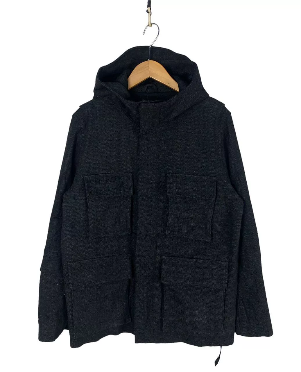 Gap Light Jackets Gap × Other Gap wool zipper hoodie jacket Gray Streetwear