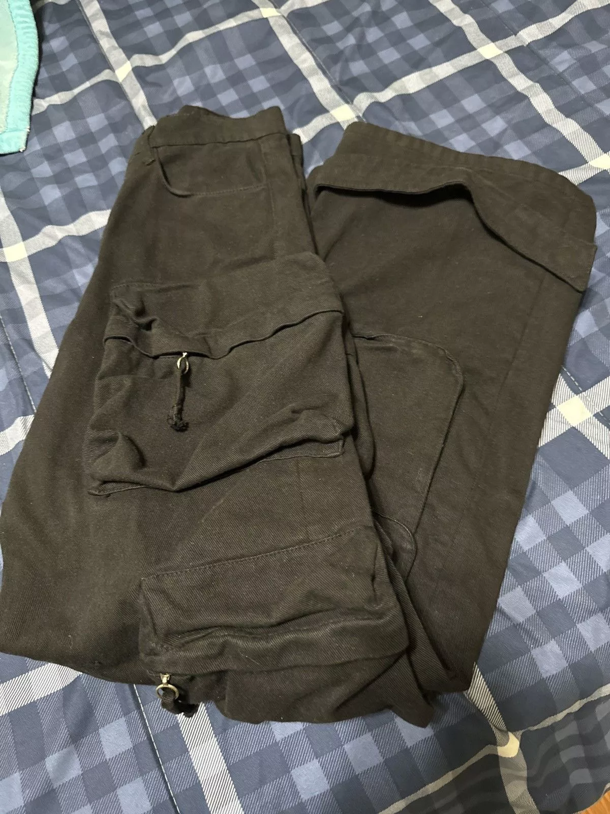 Zara Denim Zara Multi Pocket Cargo Pants Black